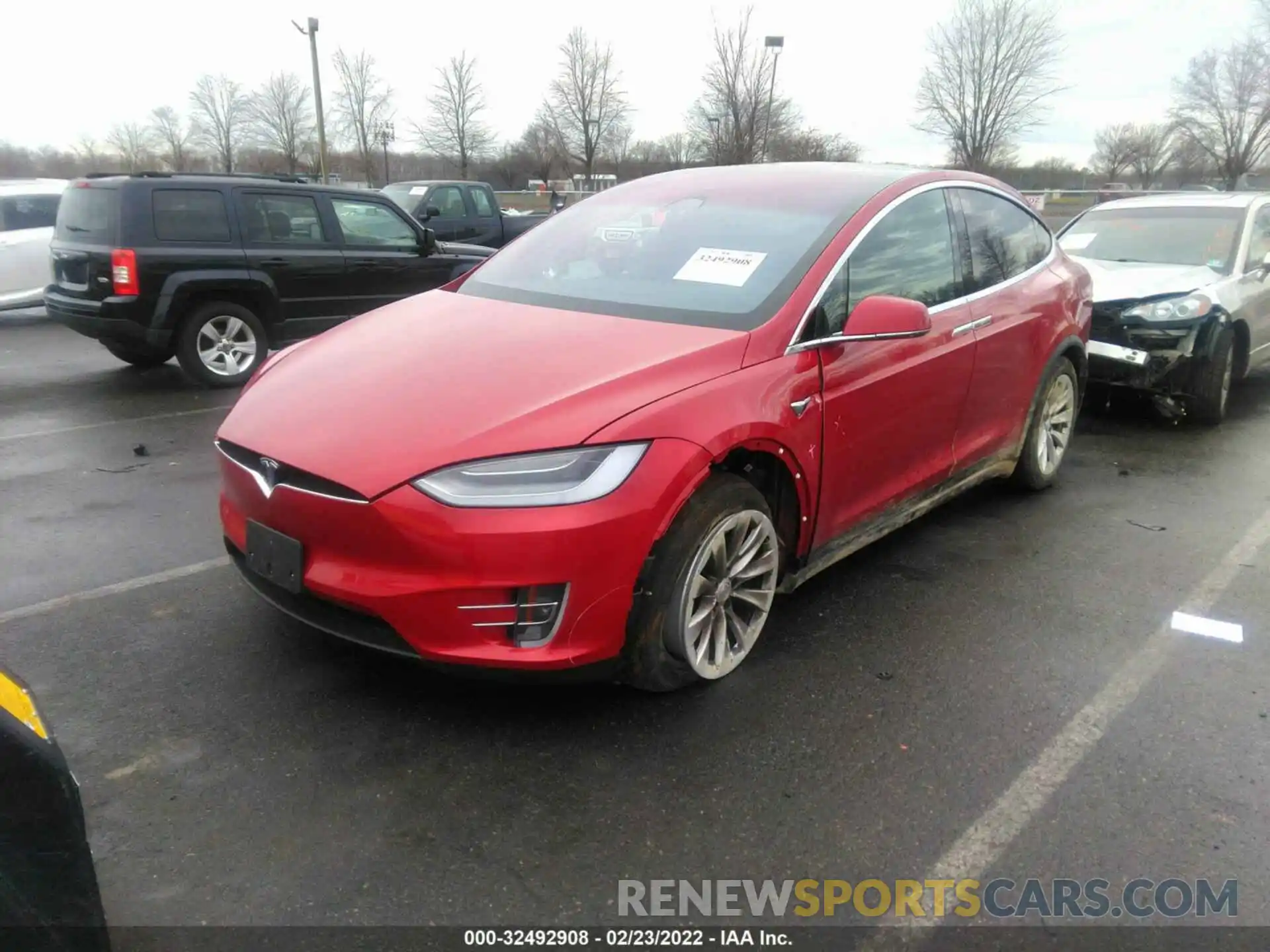 2 Photograph of a damaged car 5YJXCAE2XLF237297 TESLA MODEL X 2020