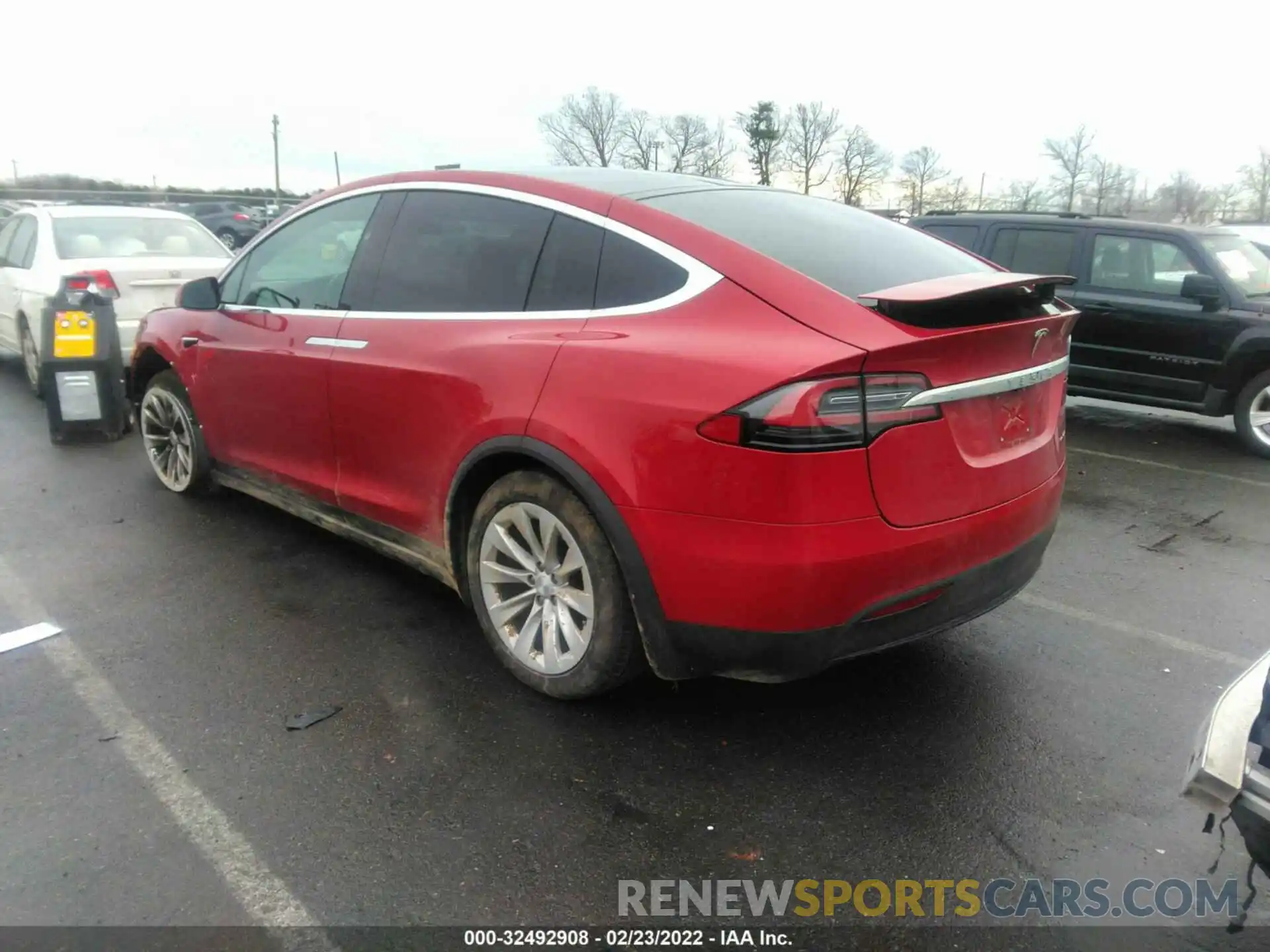 3 Фотография поврежденного автомобиля 5YJXCAE2XLF237297 TESLA MODEL X 2020