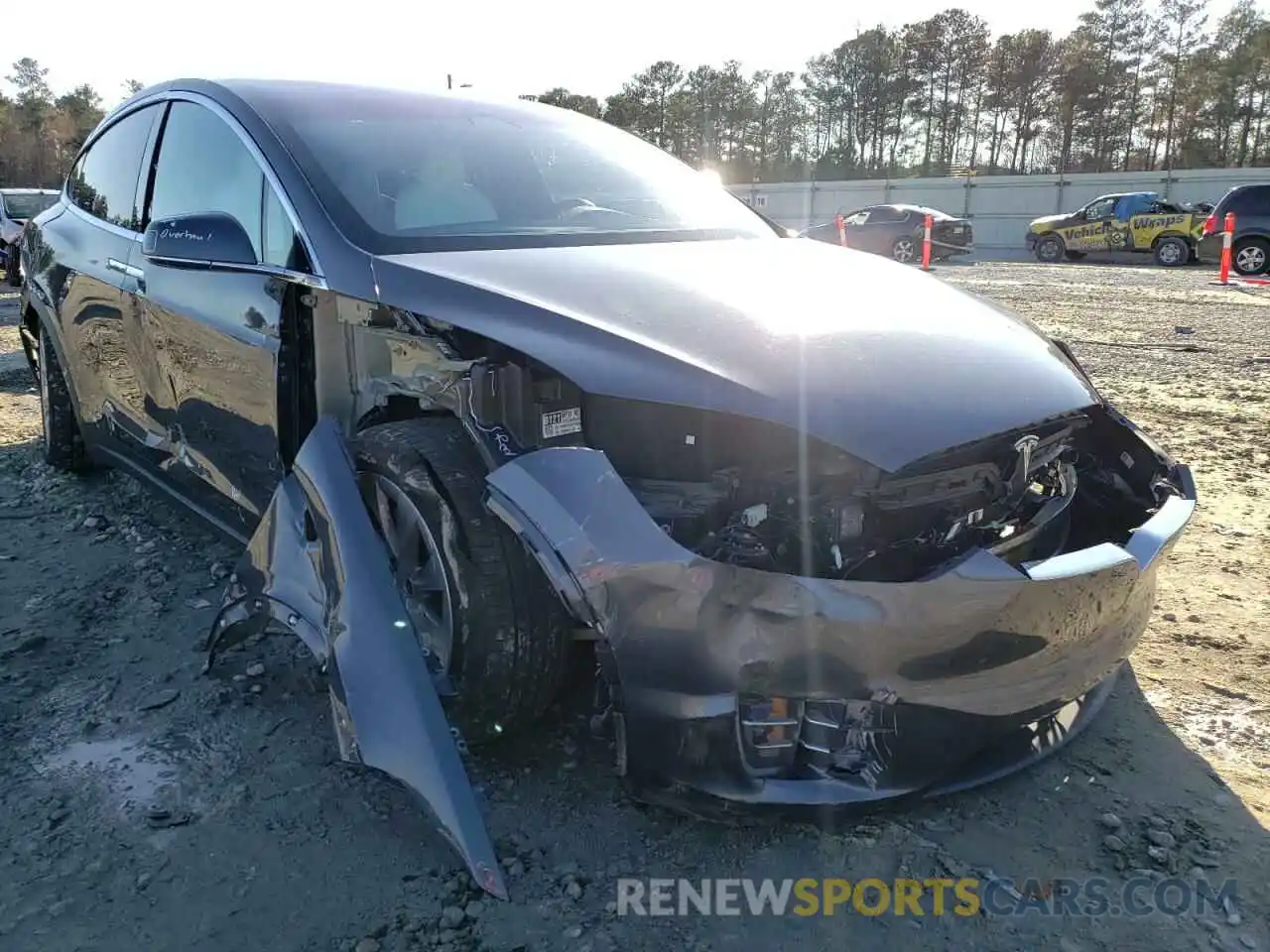 1 Photograph of a damaged car 5YJXCAE40LF273405 TESLA MODEL X 2020