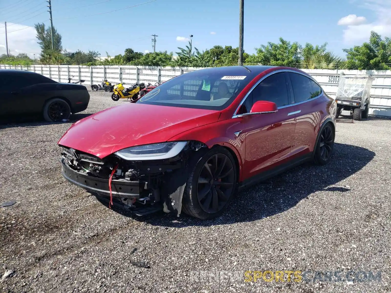 2 Фотография поврежденного автомобиля 5YJXCAE43LF266397 TESLA MODEL X 2020