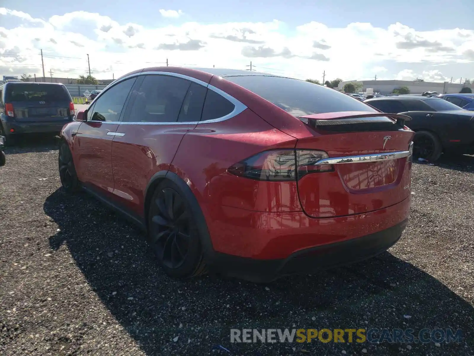 3 Фотография поврежденного автомобиля 5YJXCAE43LF266397 TESLA MODEL X 2020