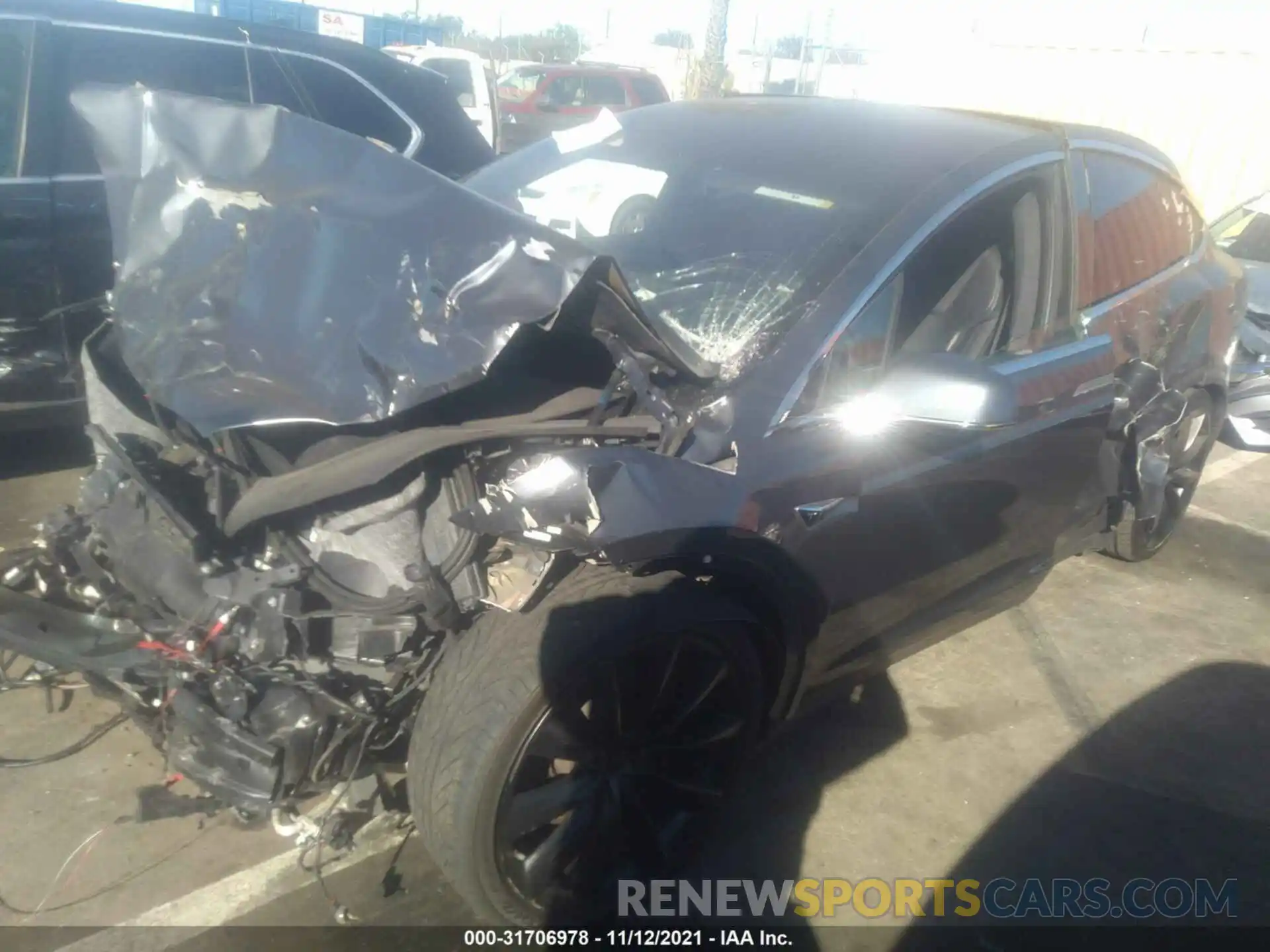 2 Photograph of a damaged car 5YJXCAE47LF261798 TESLA MODEL X 2020