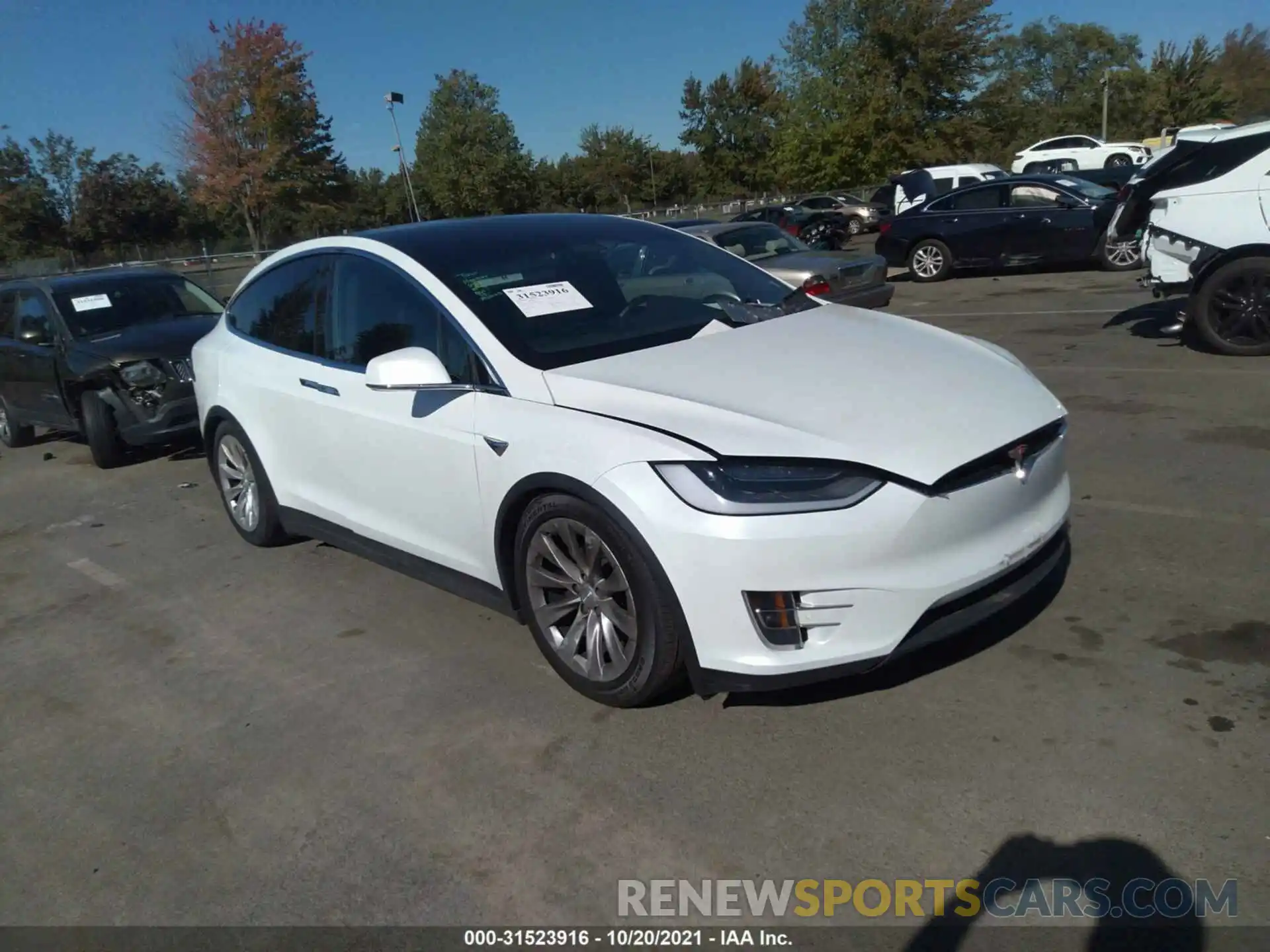 1 Photograph of a damaged car 5YJXCBE20LF218019 TESLA MODEL X 2020