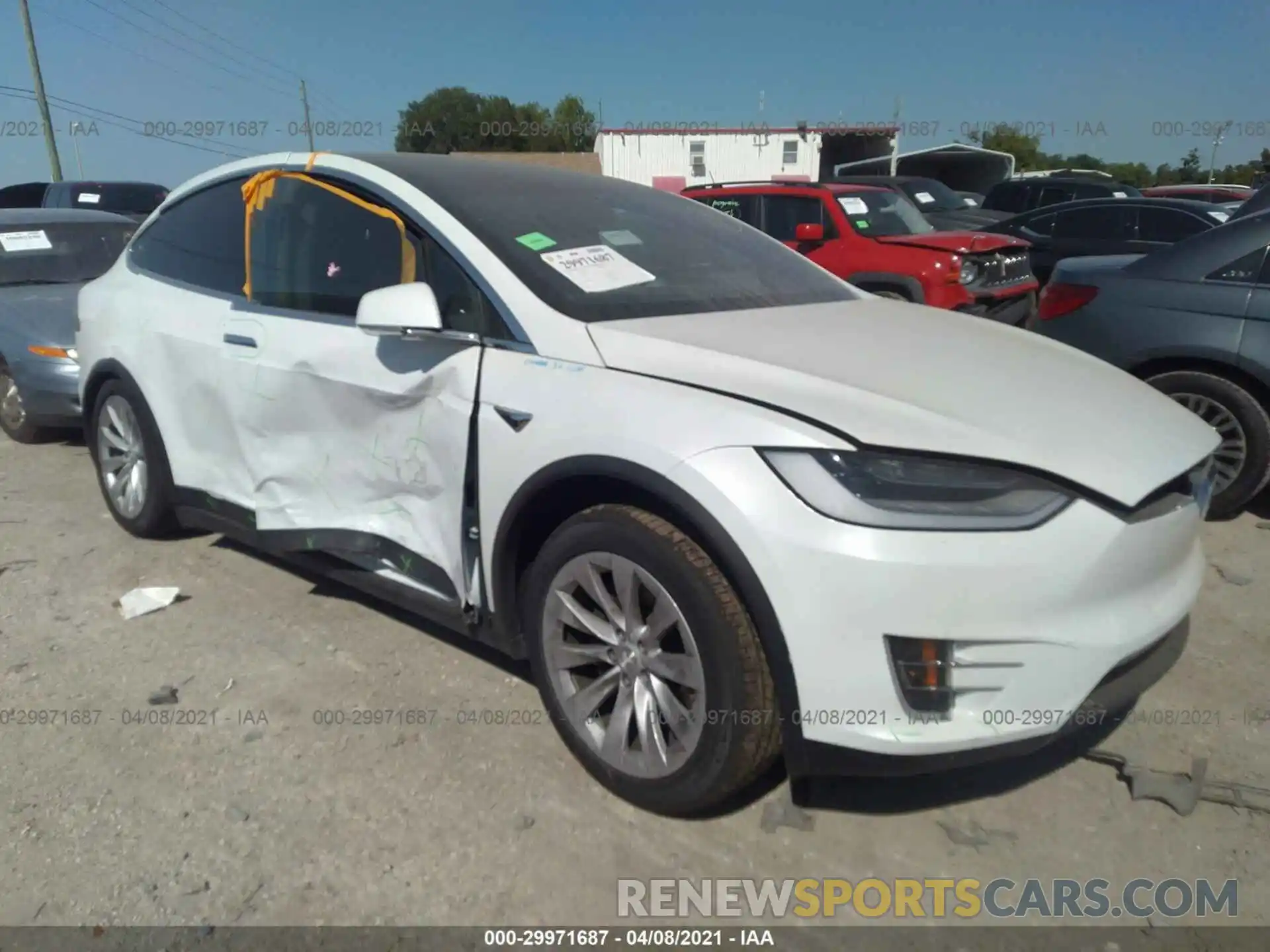 1 Photograph of a damaged car 5YJXCBE20LF260884 TESLA MODEL X 2020