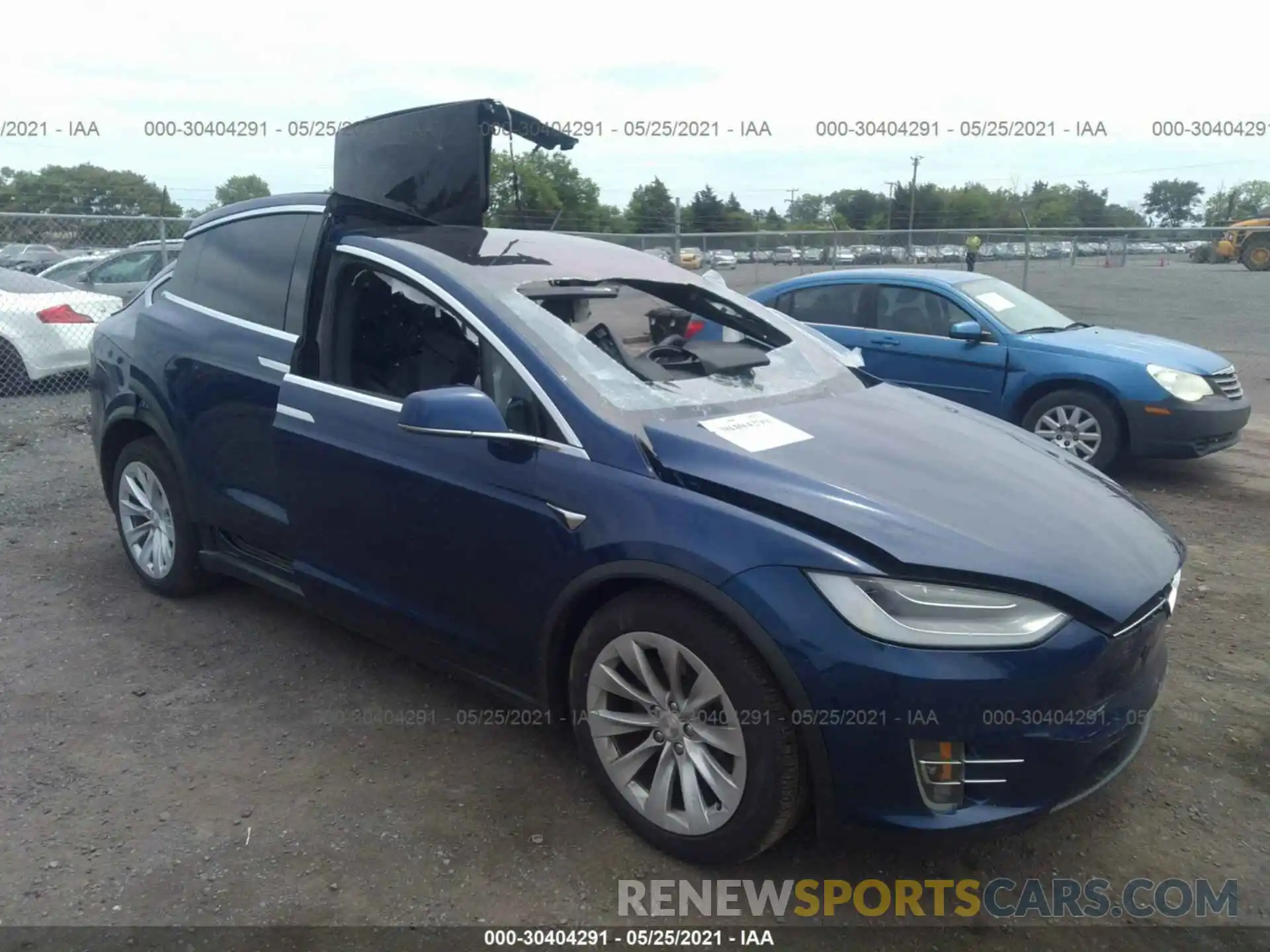 1 Photograph of a damaged car 5YJXCBE20LF298258 TESLA MODEL X 2020