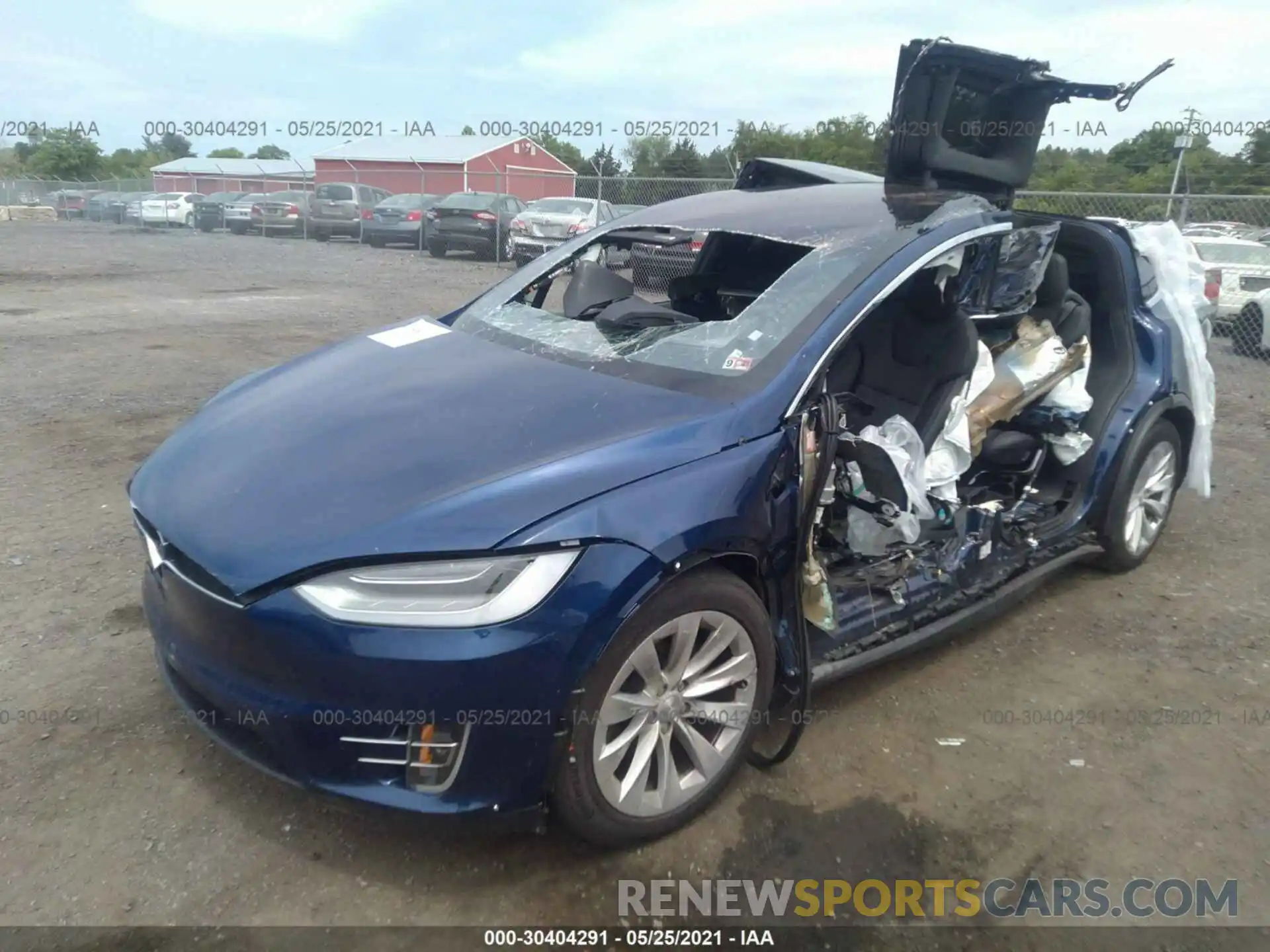 2 Photograph of a damaged car 5YJXCBE20LF298258 TESLA MODEL X 2020