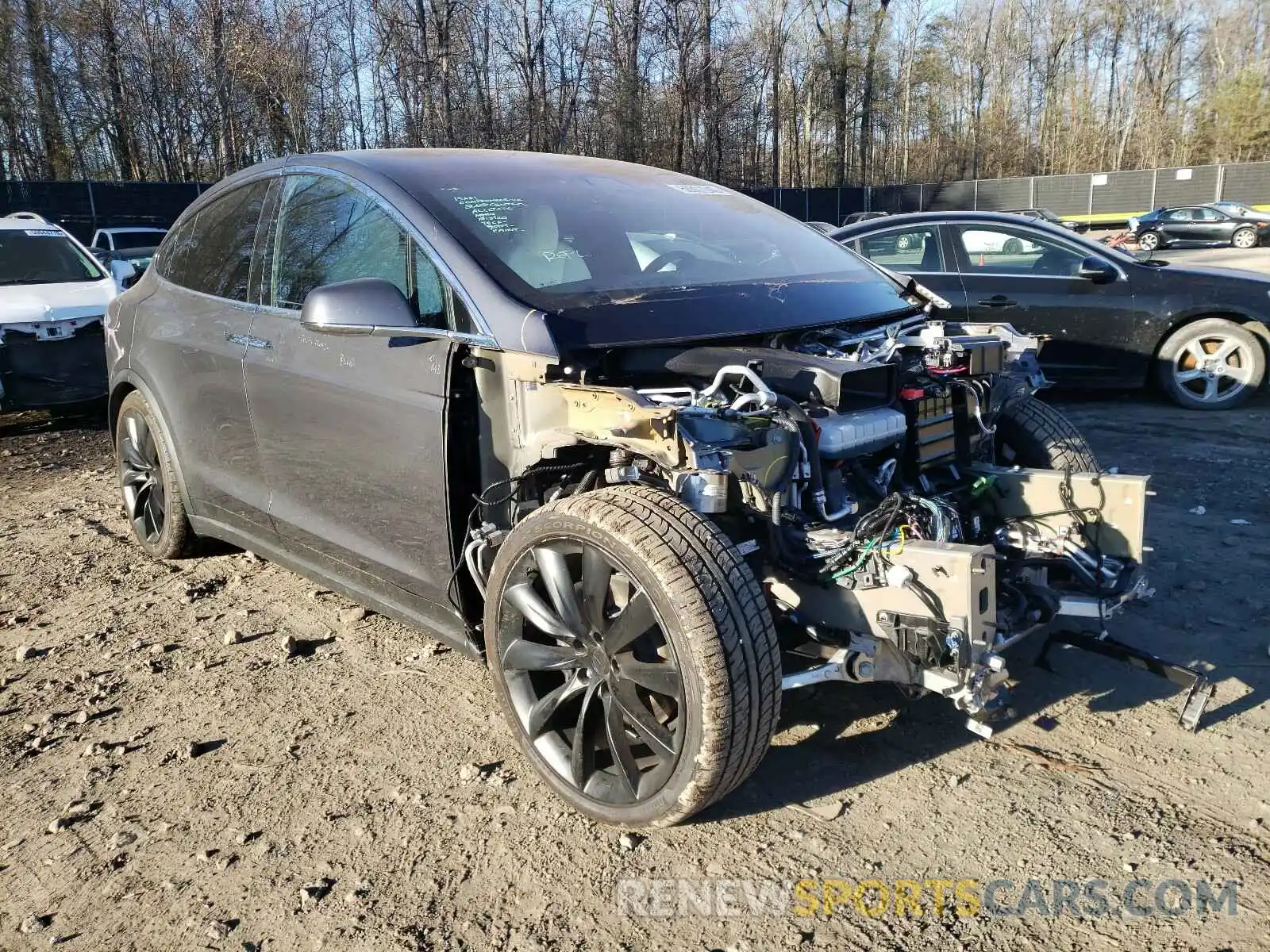 1 Photograph of a damaged car 5YJXCBE20LF299149 TESLA MODEL X 2020