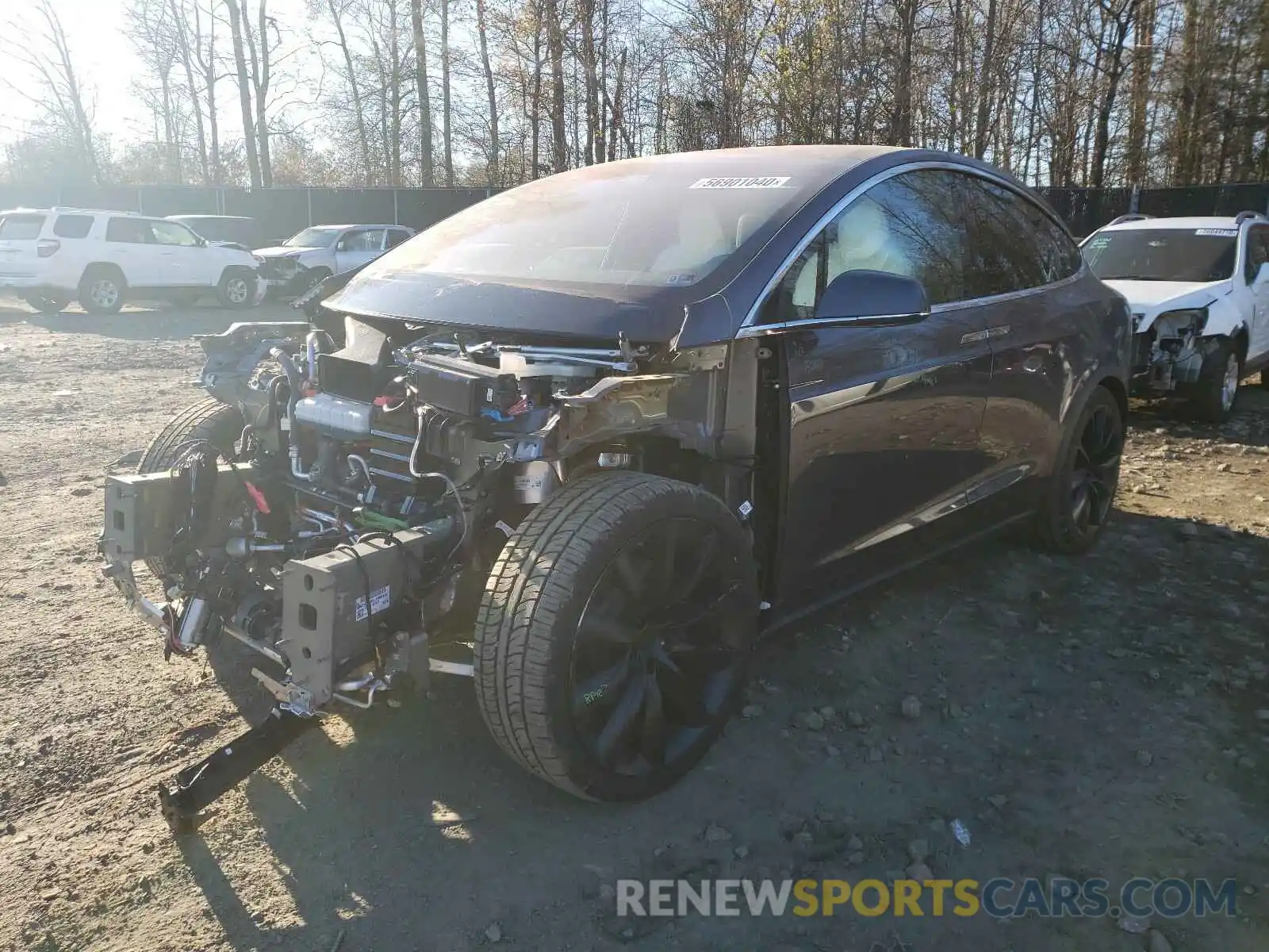 2 Photograph of a damaged car 5YJXCBE20LF299149 TESLA MODEL X 2020