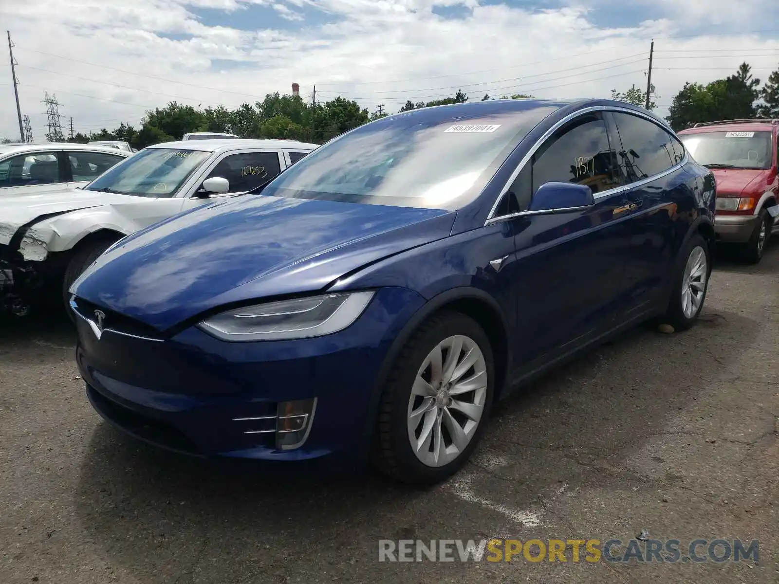 2 Photograph of a damaged car 5YJXCBE20LF306830 TESLA MODEL X 2020