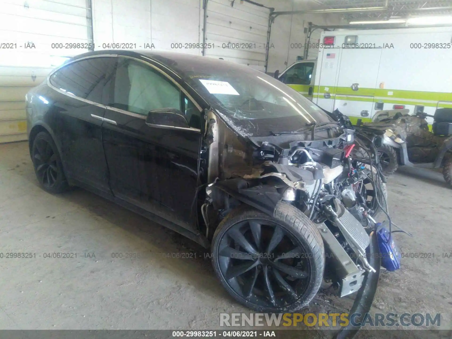 1 Photograph of a damaged car 5YJXCBE21LF238019 TESLA MODEL X 2020