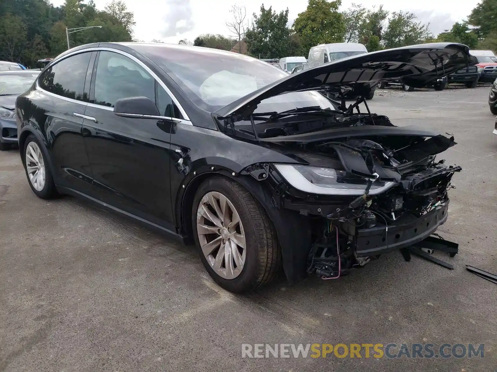 1 Photograph of a damaged car 5YJXCBE21LF239803 TESLA MODEL X 2020