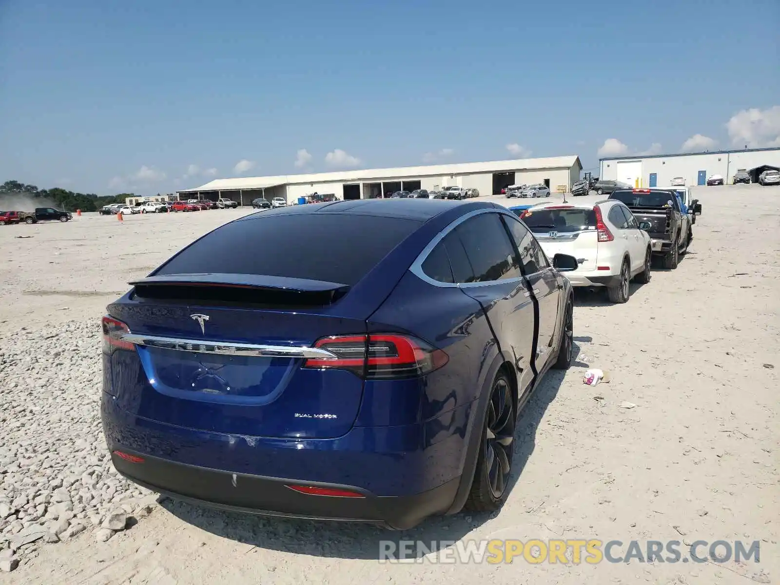 4 Фотография поврежденного автомобиля 5YJXCBE21LF249473 TESLA MODEL X 2020