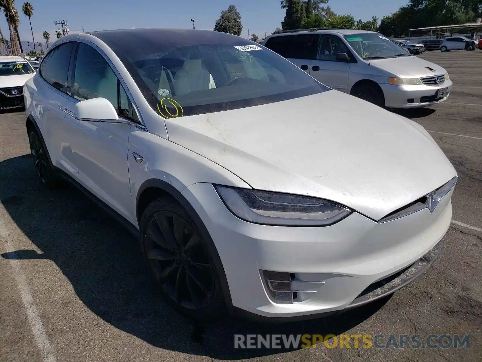 1 Photograph of a damaged car 5YJXCBE21LF283283 TESLA MODEL X 2020