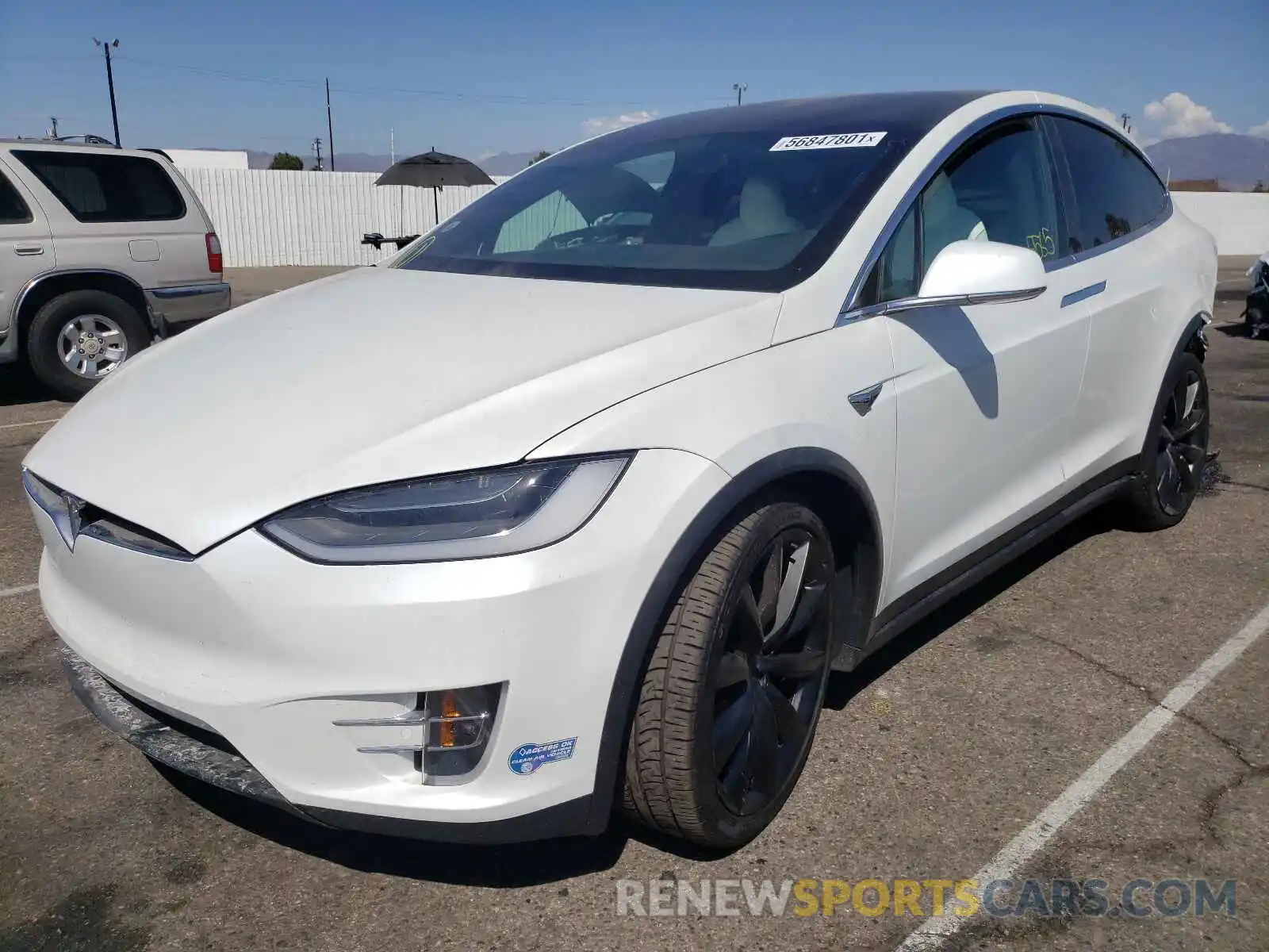 2 Photograph of a damaged car 5YJXCBE21LF283283 TESLA MODEL X 2020