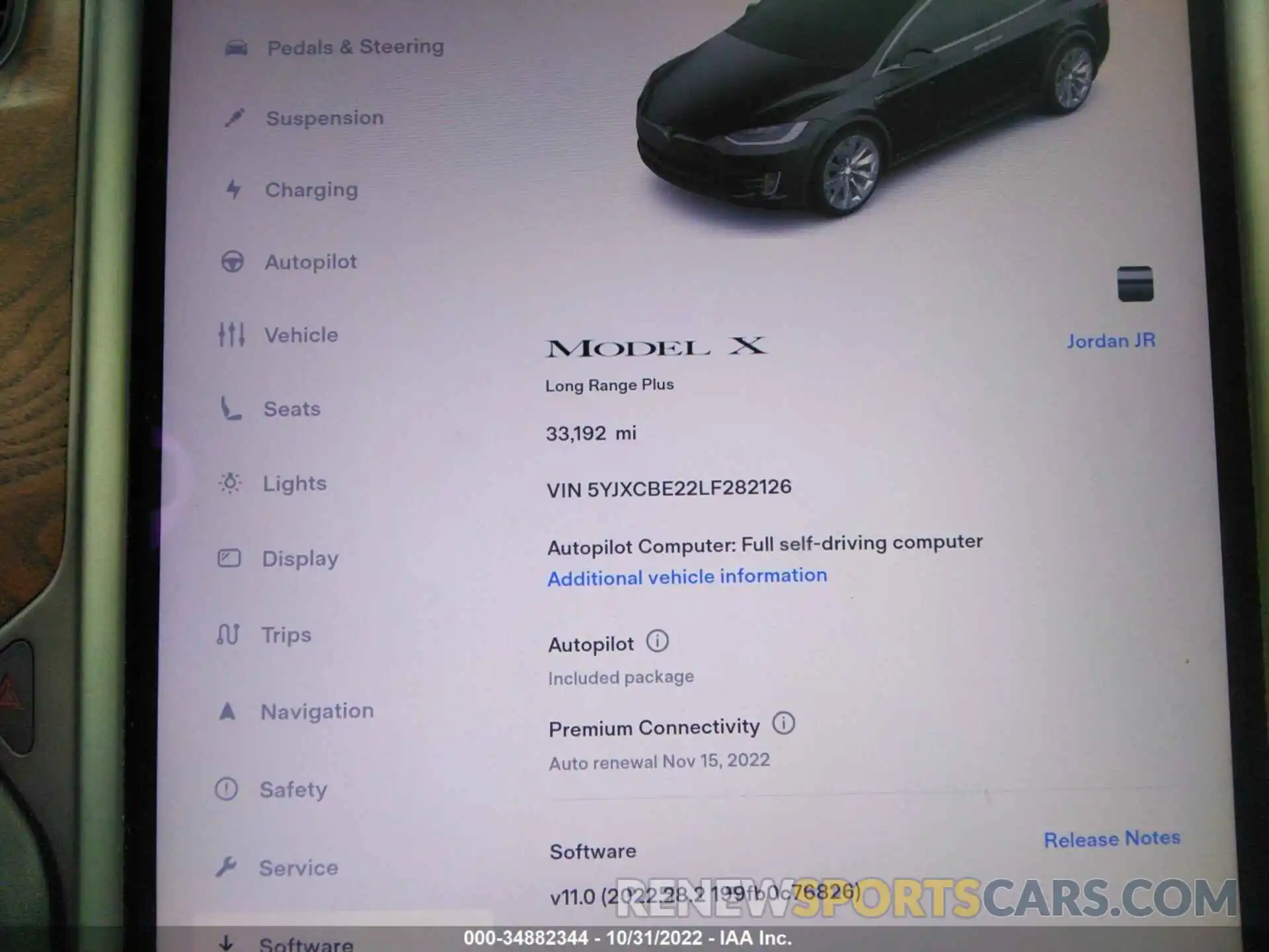 7 Photograph of a damaged car 5YJXCBE22LF282126 TESLA MODEL X 2020