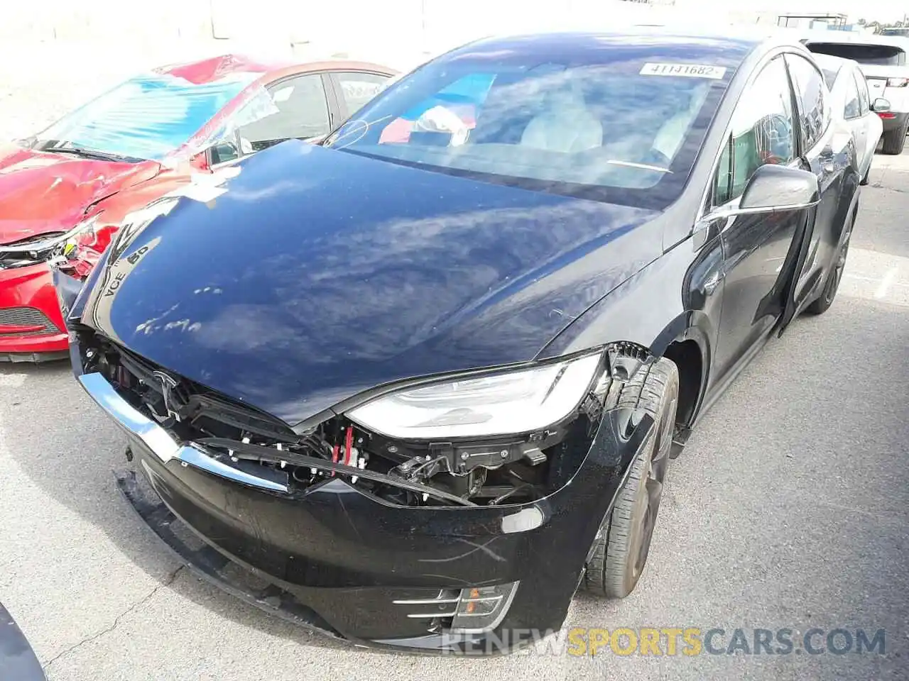 2 Photograph of a damaged car 5YJXCBE22LF303900 TESLA MODEL X 2020