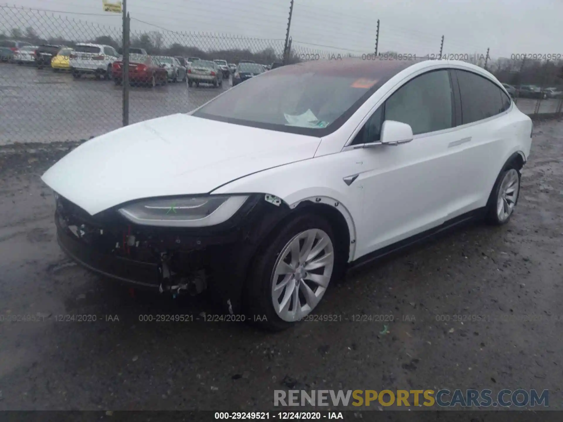 2 Photograph of a damaged car 5YJXCBE23LF231606 TESLA MODEL X 2020