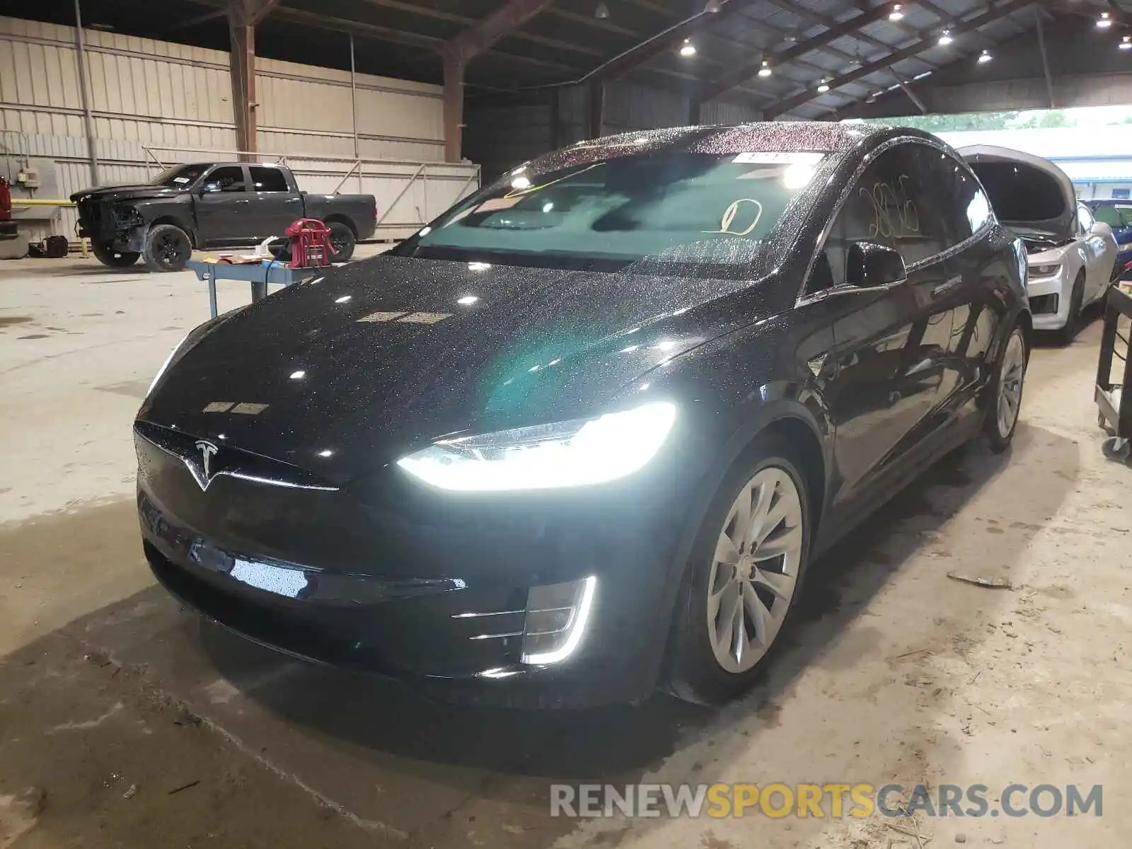 2 Photograph of a damaged car 5YJXCBE23LF243500 TESLA MODEL X 2020