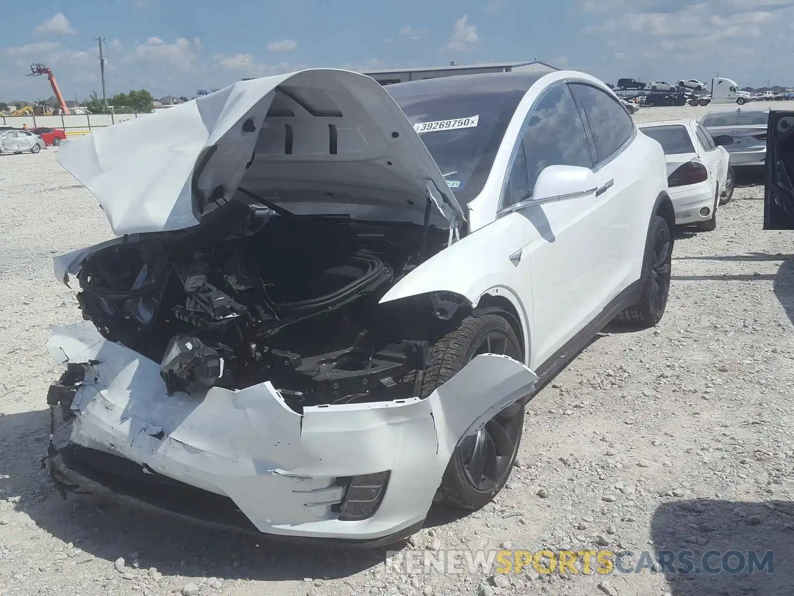 2 Photograph of a damaged car 5YJXCBE23LF246705 TESLA MODEL X 2020