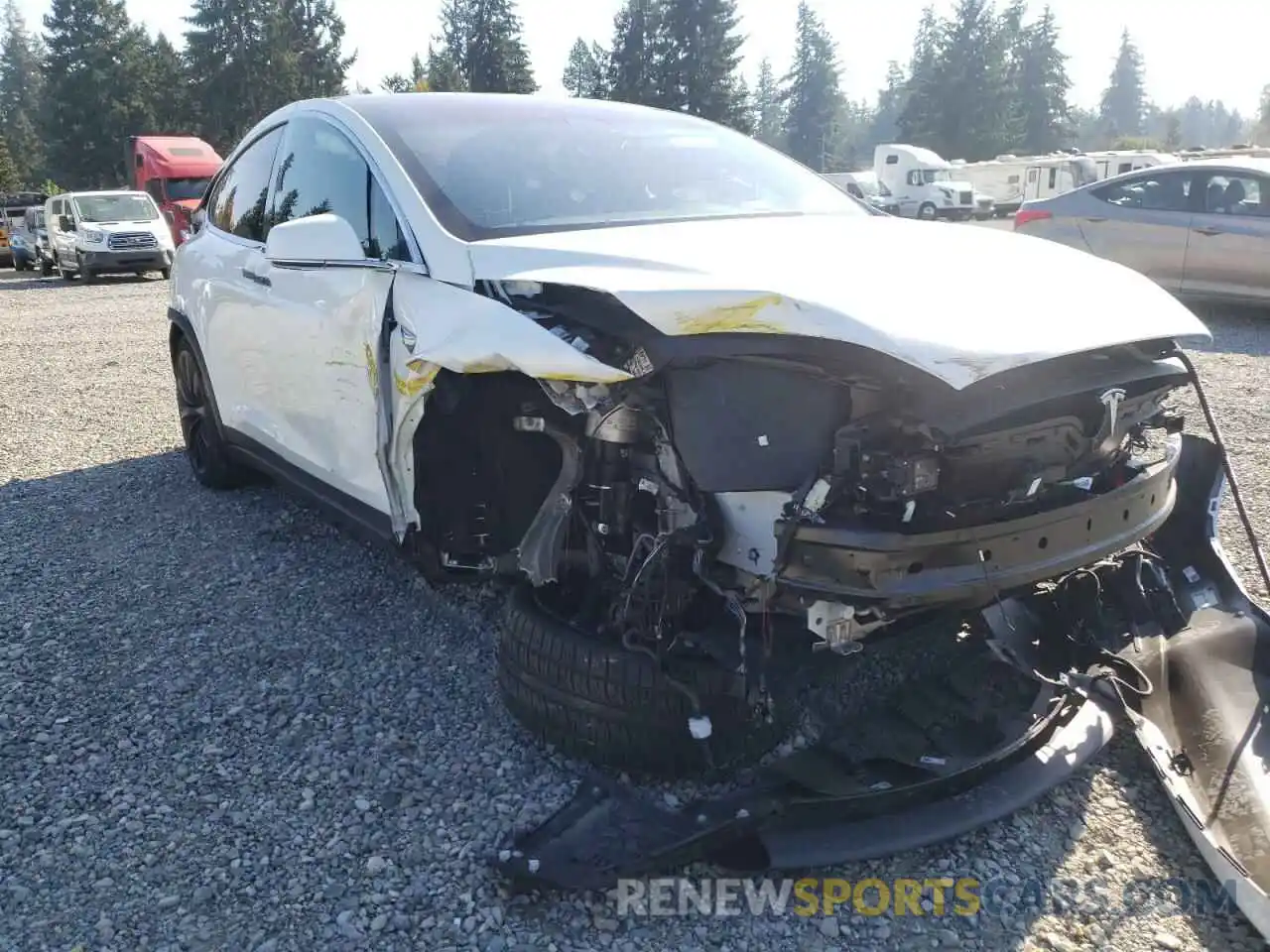 1 Photograph of a damaged car 5YJXCBE23LF272804 TESLA MODEL X 2020