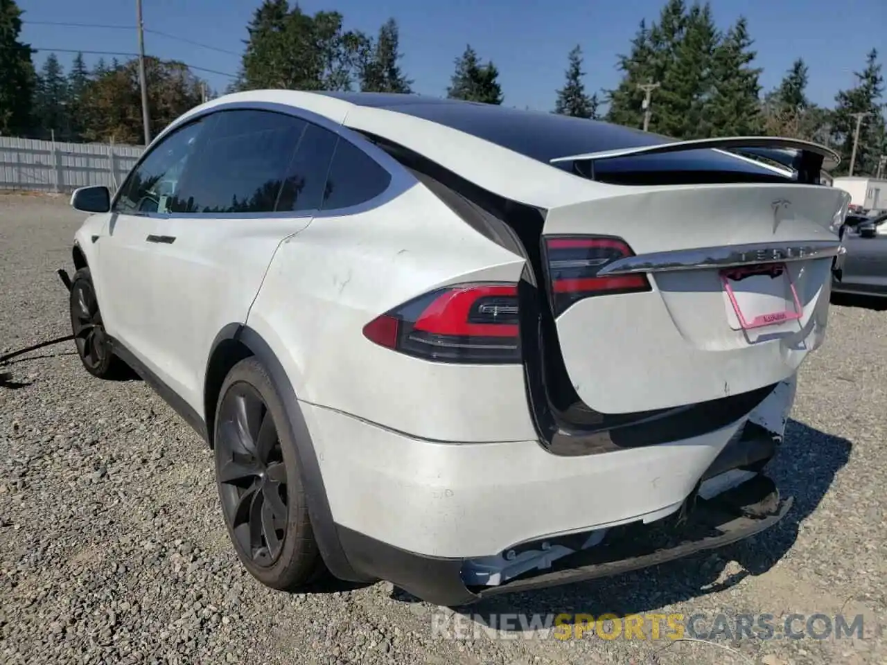 3 Photograph of a damaged car 5YJXCBE23LF272804 TESLA MODEL X 2020