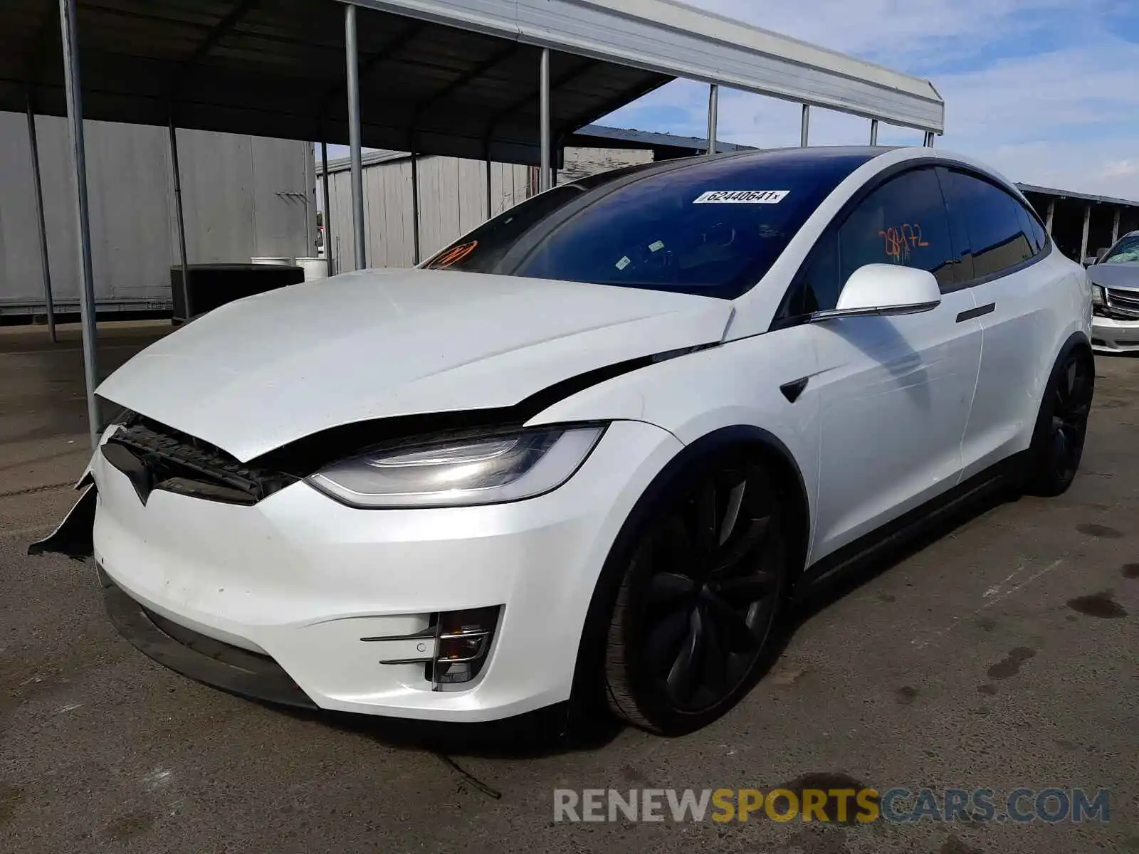 2 Photograph of a damaged car 5YJXCBE23LF283558 TESLA MODEL X 2020