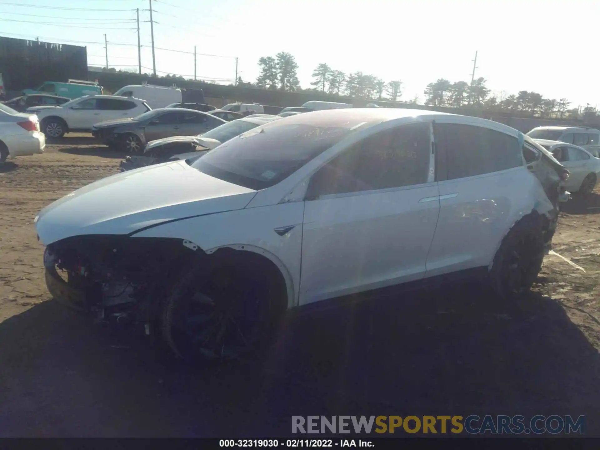 2 Photograph of a damaged car 5YJXCBE23LF286055 TESLA MODEL X 2020