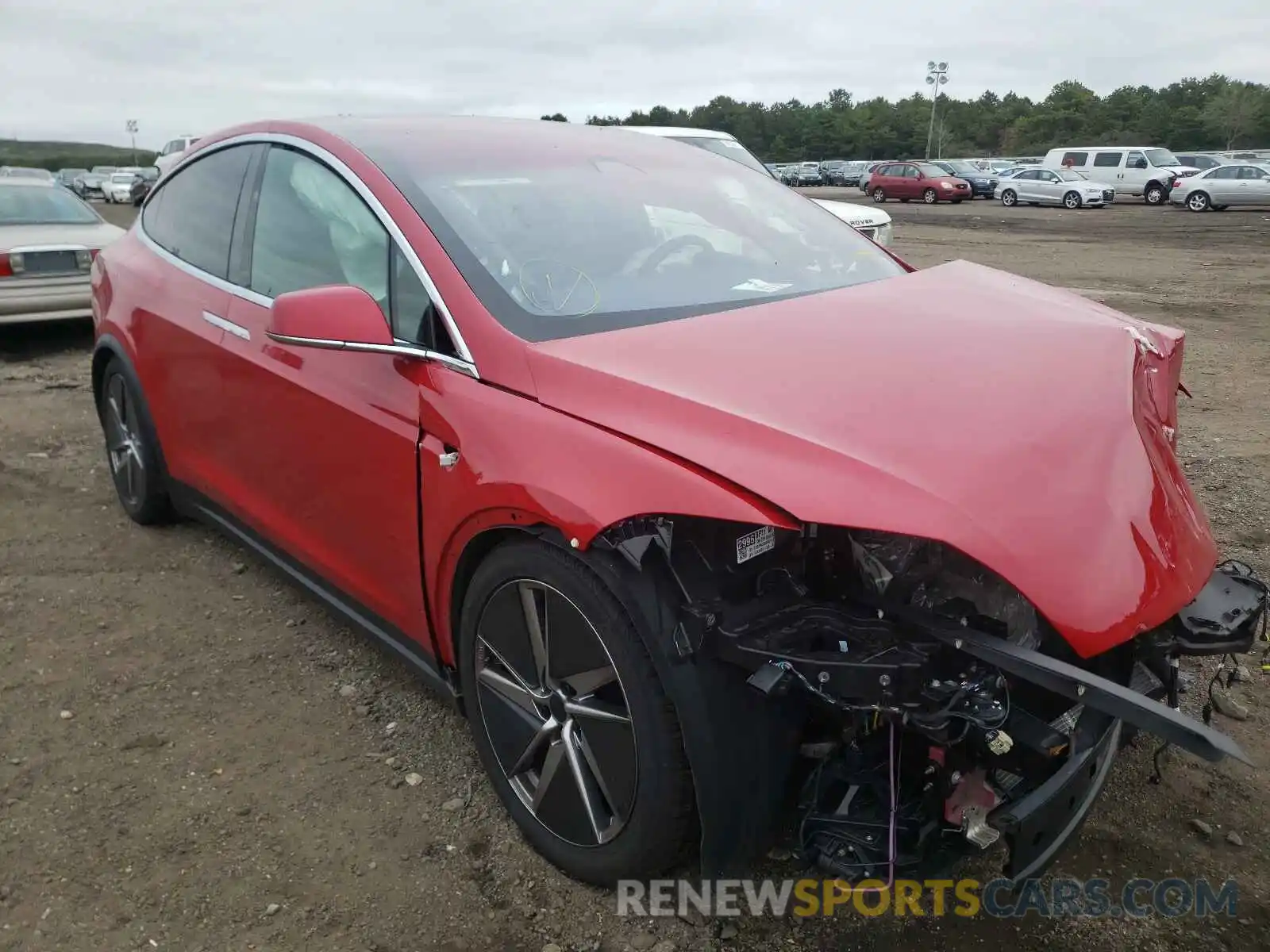 1 Photograph of a damaged car 5YJXCBE23LF303906 TESLA MODEL X 2020