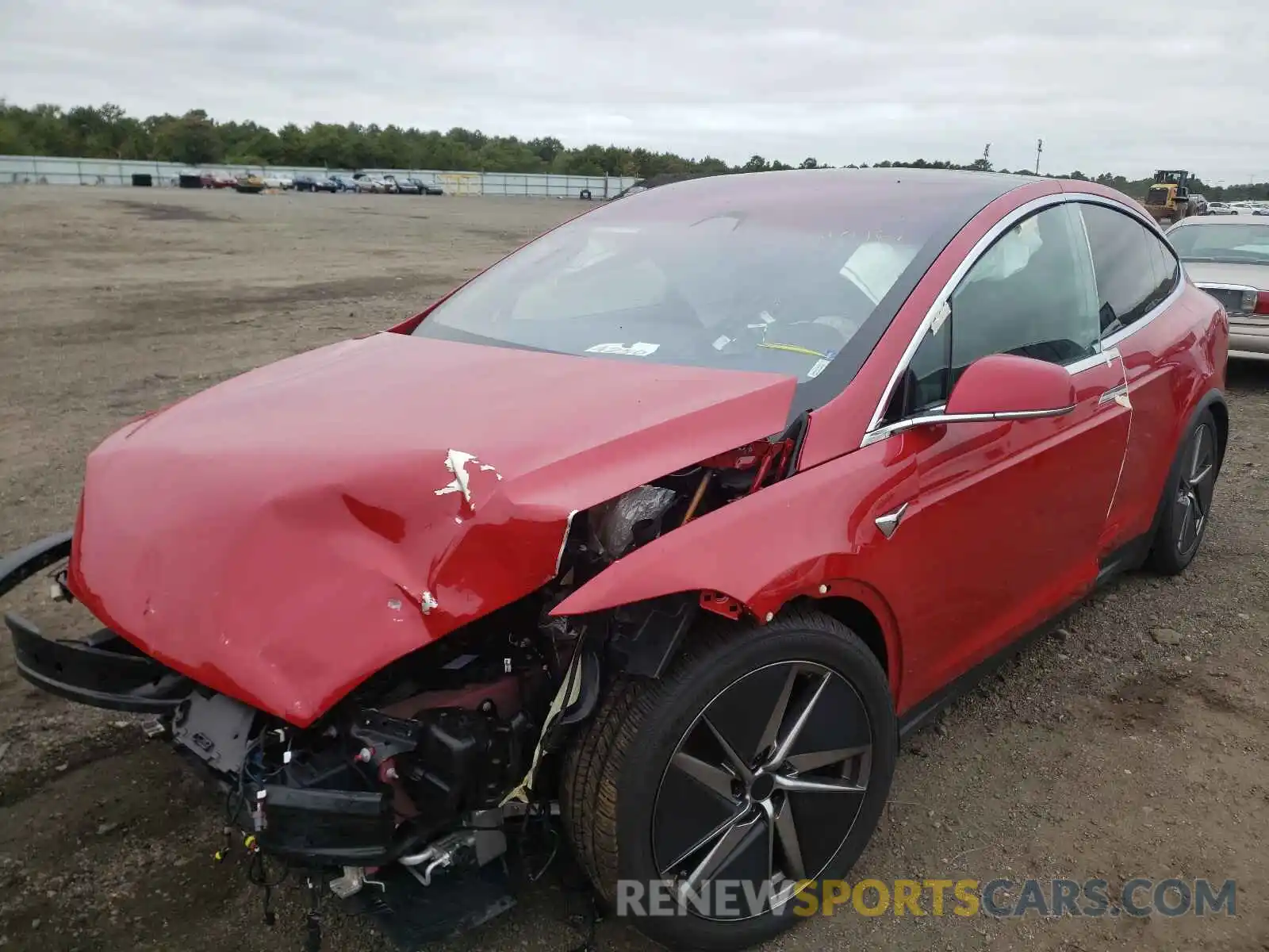 2 Photograph of a damaged car 5YJXCBE23LF303906 TESLA MODEL X 2020