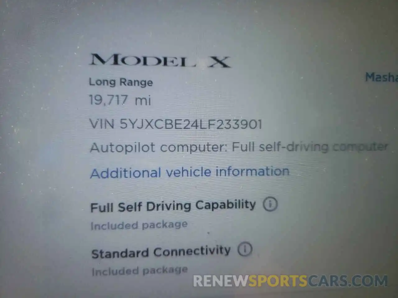 8 Фотография поврежденного автомобиля 5YJXCBE24LF233901 TESLA MODEL X 2020