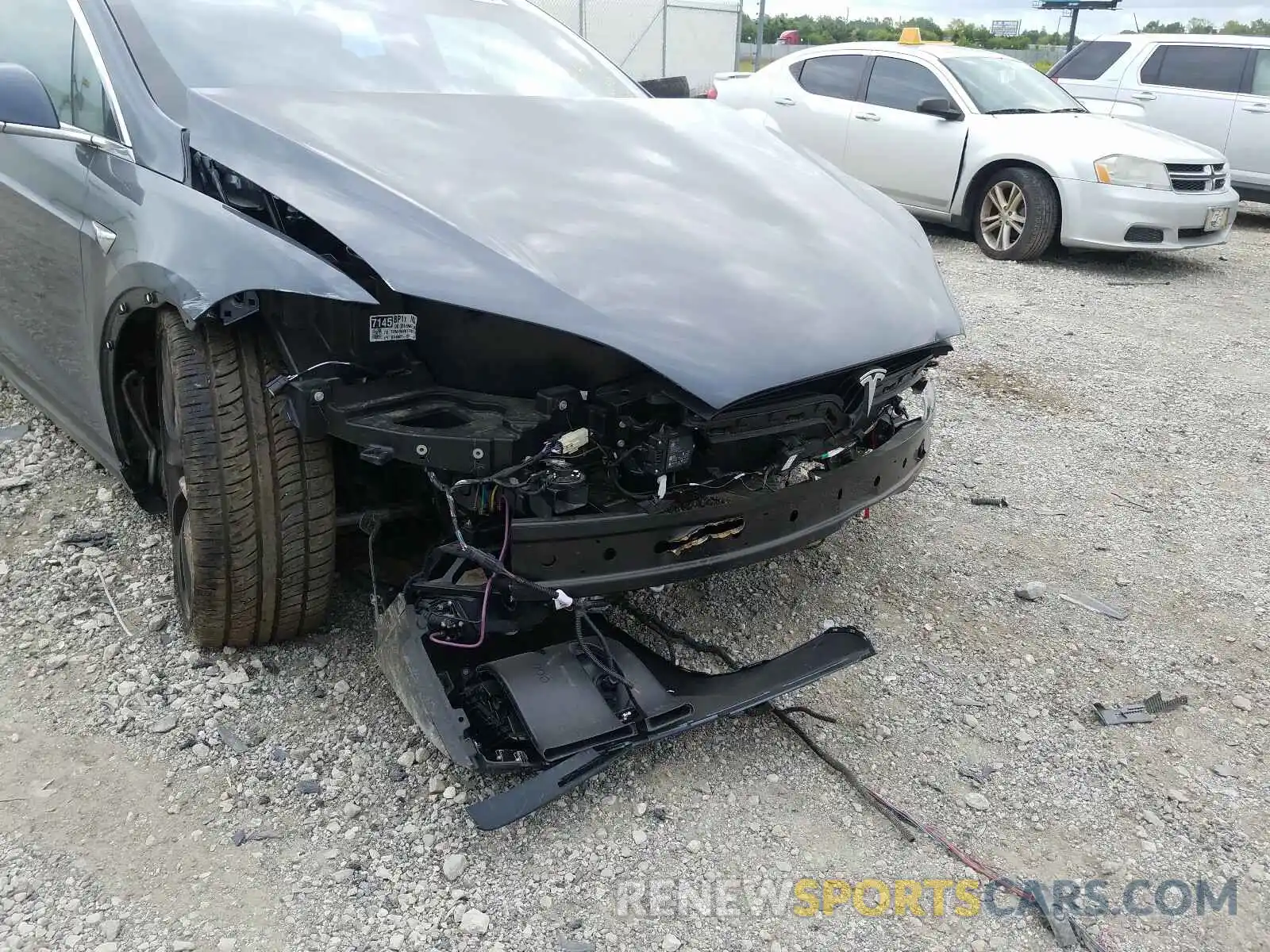 9 Photograph of a damaged car 5YJXCBE24LF242355 TESLA MODEL X 2020