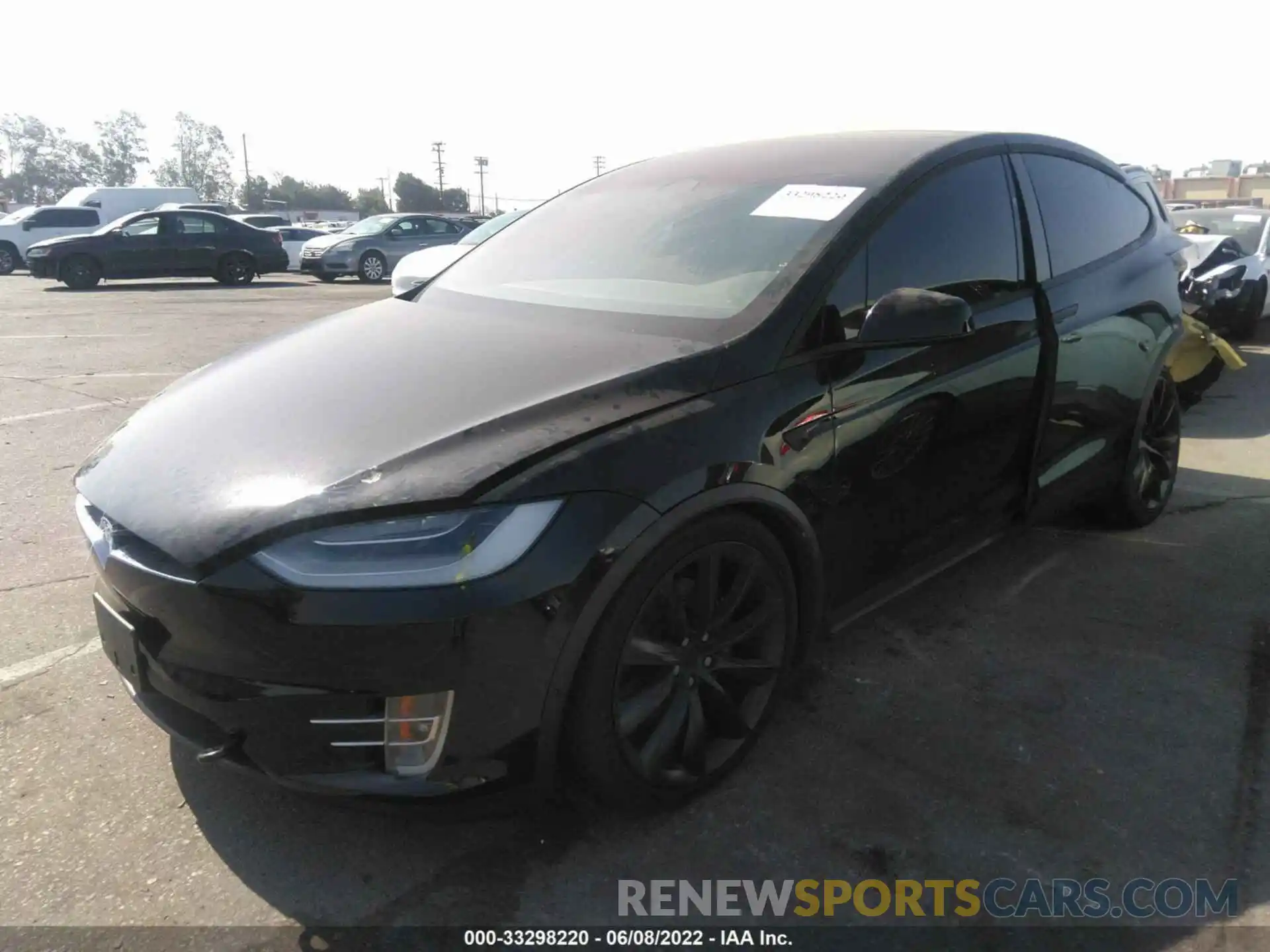 2 Фотография поврежденного автомобиля 5YJXCBE24LF261326 TESLA MODEL X 2020