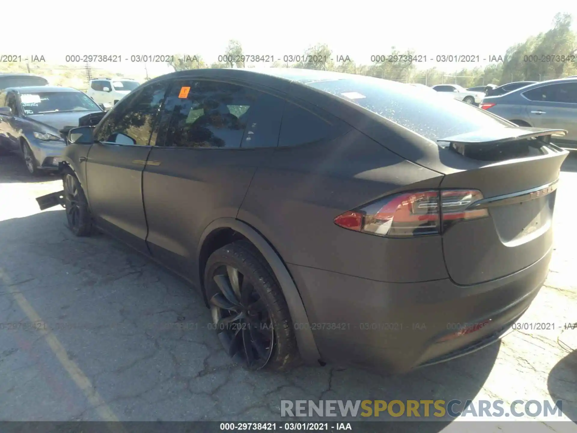 3 Photograph of a damaged car 5YJXCBE24LF261519 TESLA MODEL X 2020