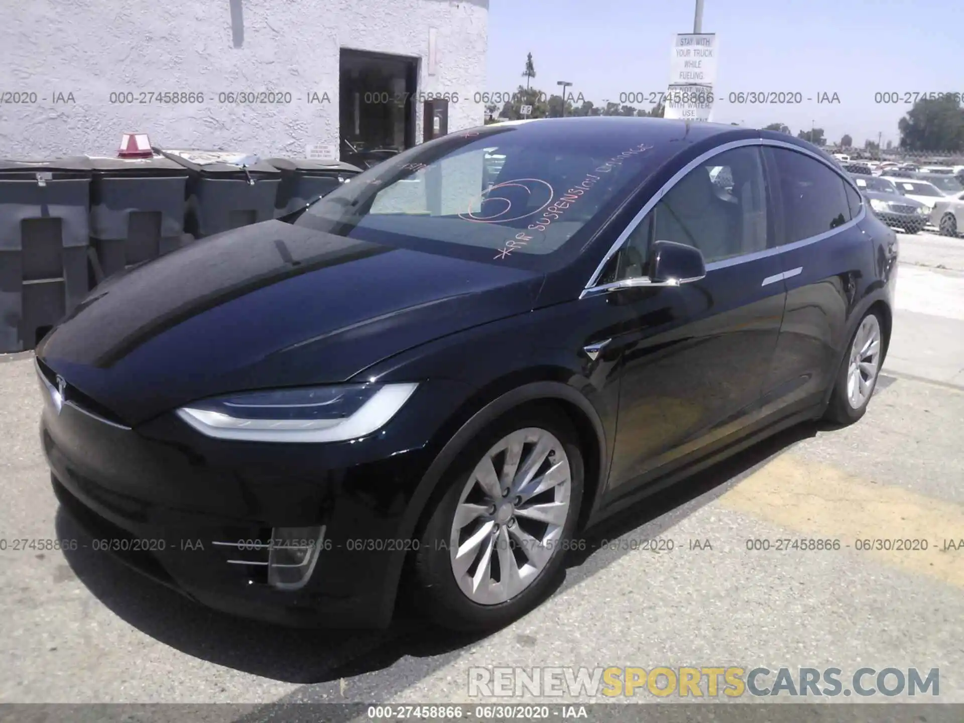 2 Photograph of a damaged car 5YJXCBE25LF217562 TESLA MODEL X 2020