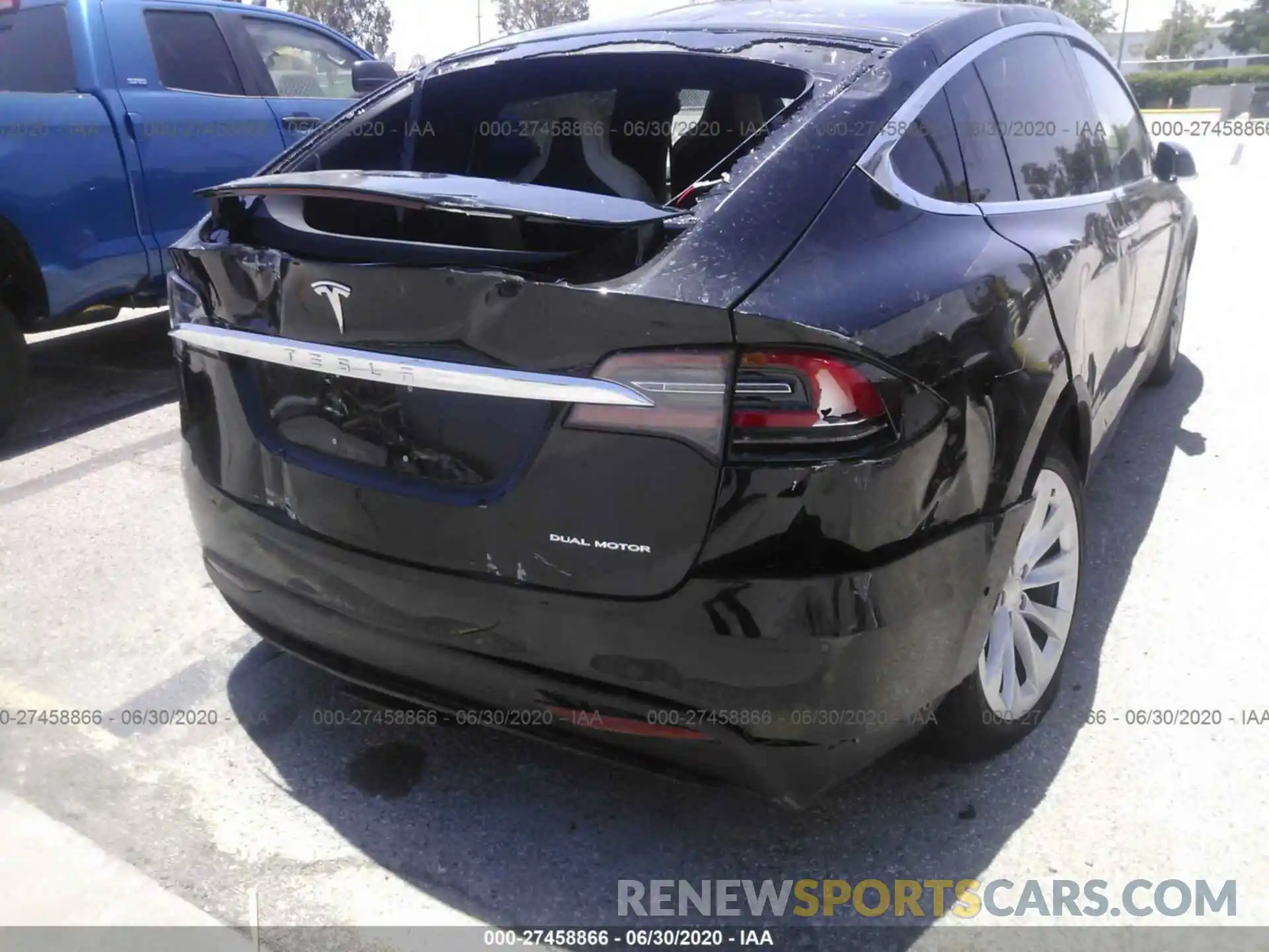 6 Фотография поврежденного автомобиля 5YJXCBE25LF217562 TESLA MODEL X 2020