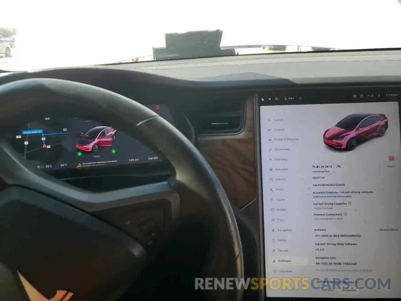 9 Photograph of a damaged car 5YJXCBE25LF234216 TESLA MODEL X 2020