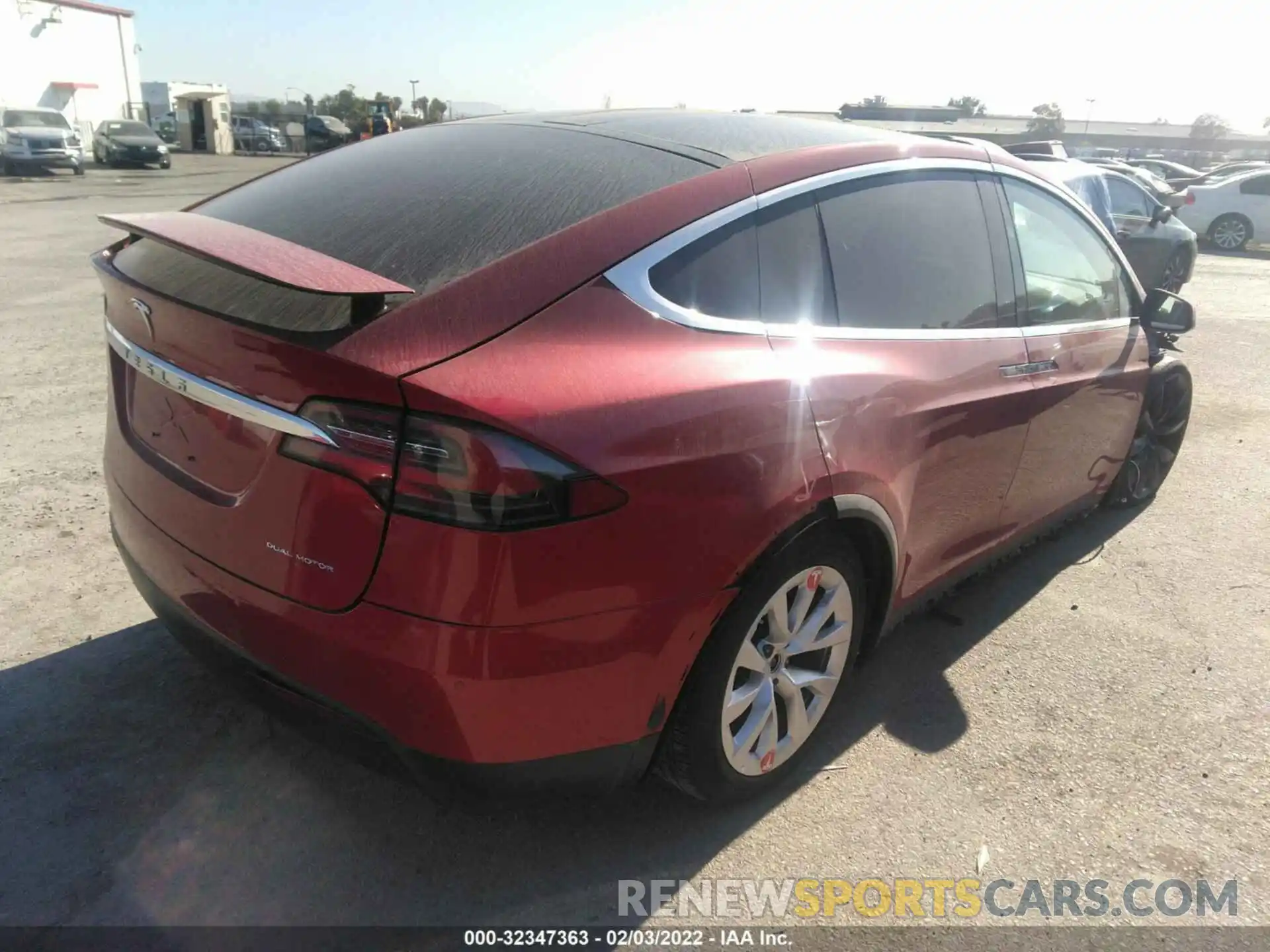 4 Фотография поврежденного автомобиля 5YJXCBE25LF261576 TESLA MODEL X 2020