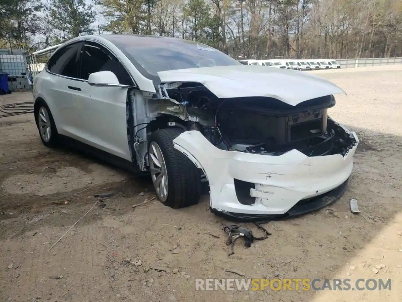 1 Photograph of a damaged car 5YJXCBE25LF263893 TESLA MODEL X 2020