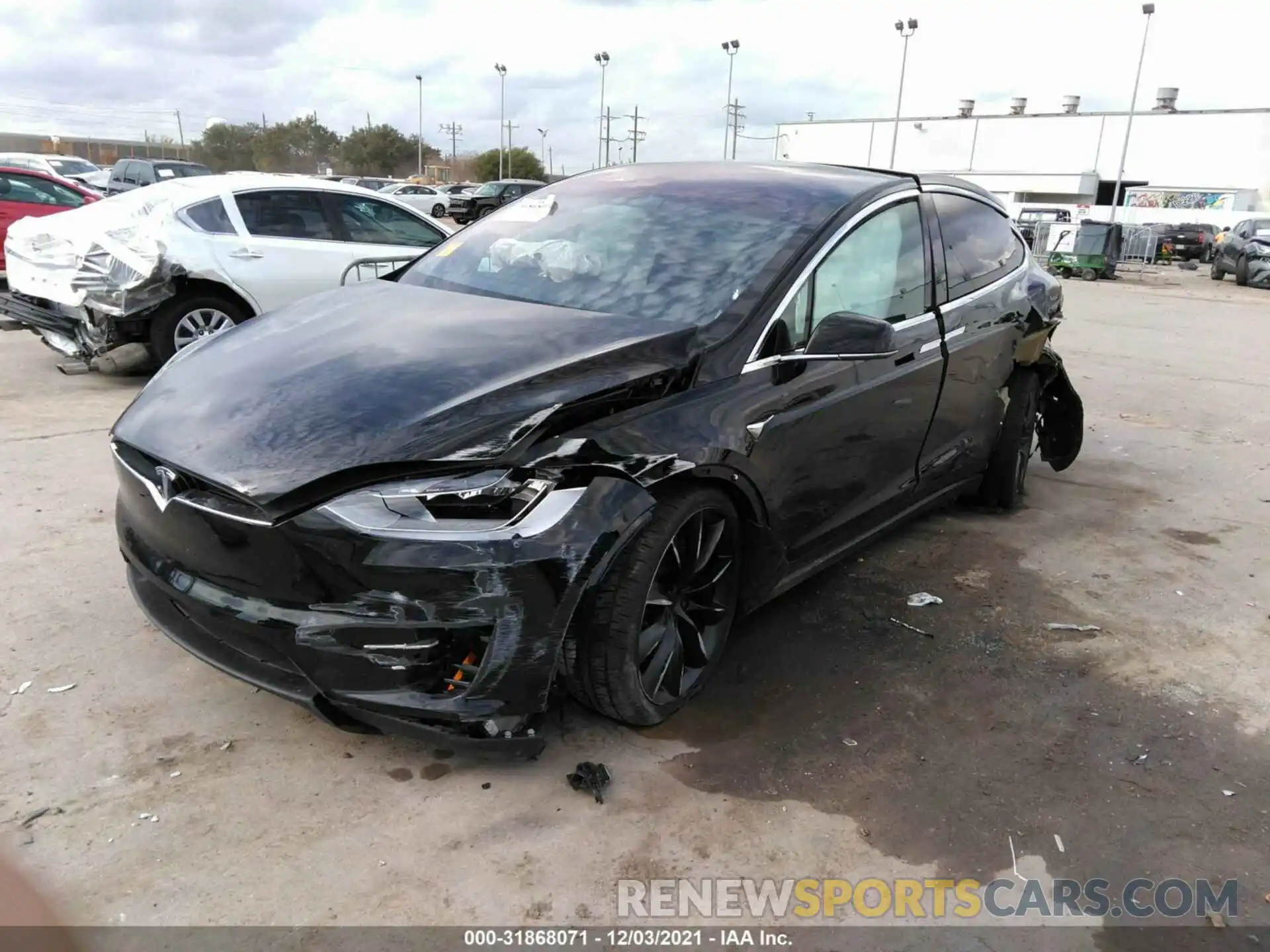 2 Photograph of a damaged car 5YJXCBE26LF236301 TESLA MODEL X 2020