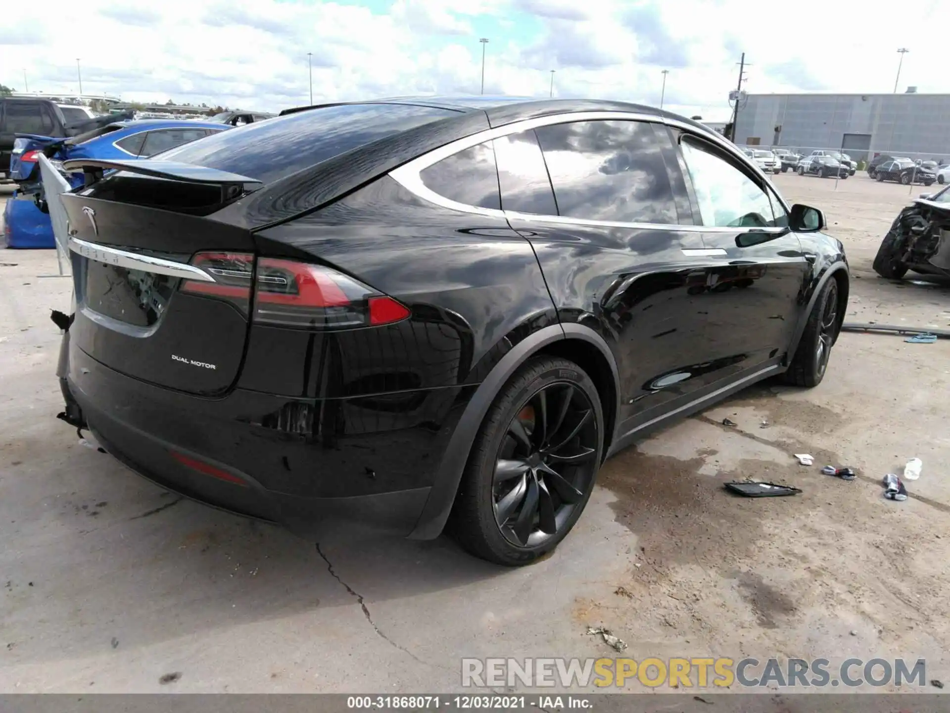 4 Фотография поврежденного автомобиля 5YJXCBE26LF236301 TESLA MODEL X 2020