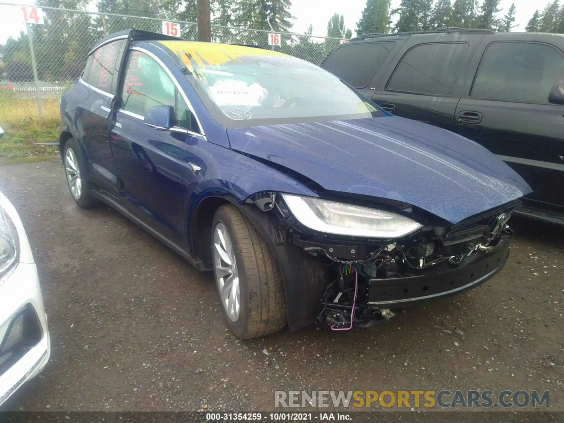 1 Photograph of a damaged car 5YJXCBE26LF244110 TESLA MODEL X 2020