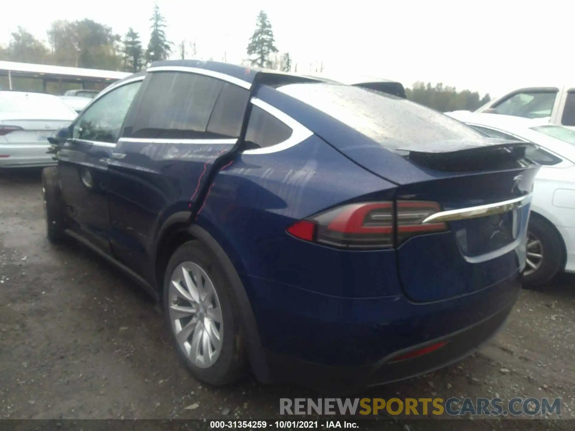 3 Фотография поврежденного автомобиля 5YJXCBE26LF244110 TESLA MODEL X 2020