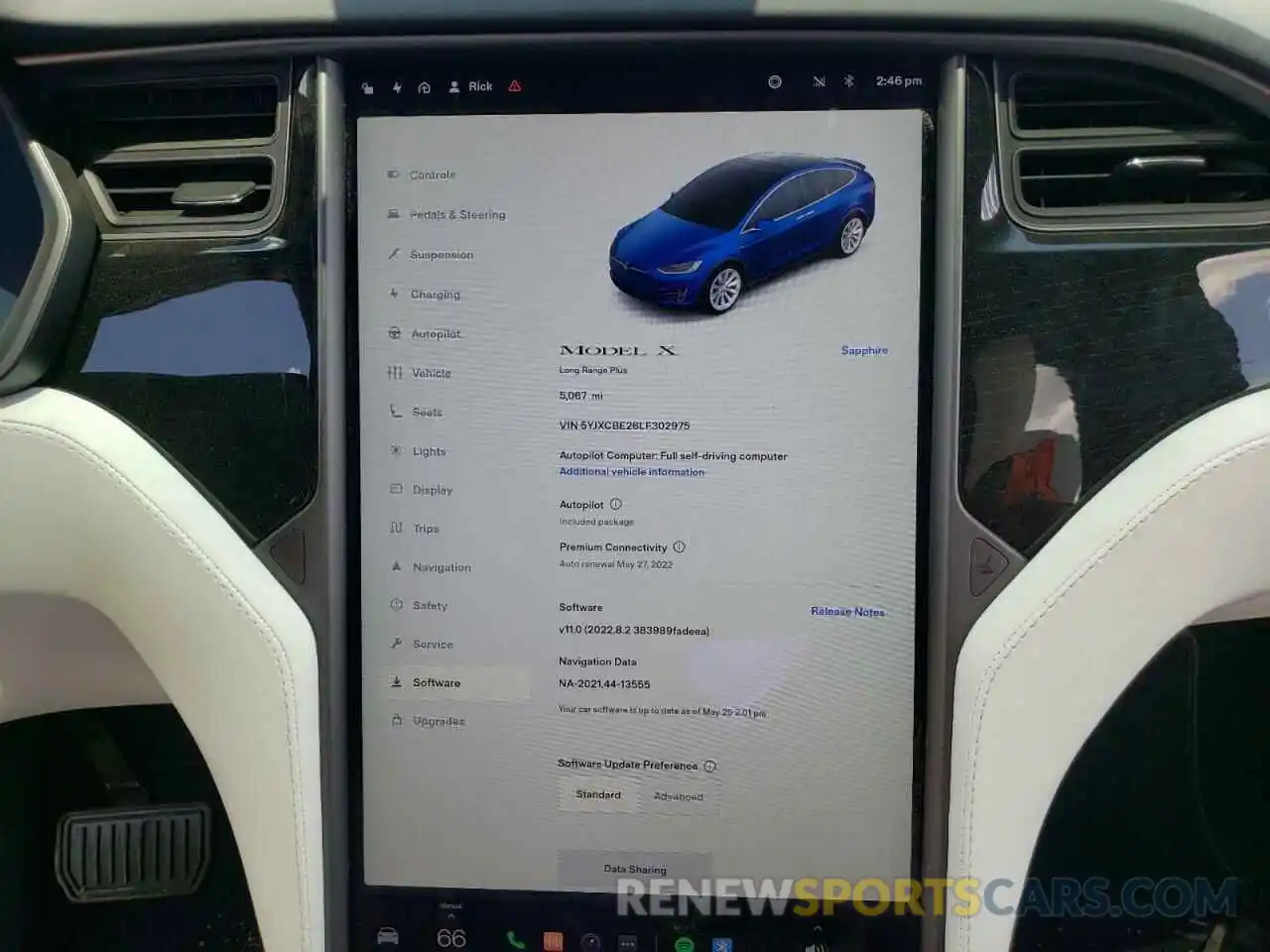 8 Photograph of a damaged car 5YJXCBE26LF302975 TESLA MODEL X 2020