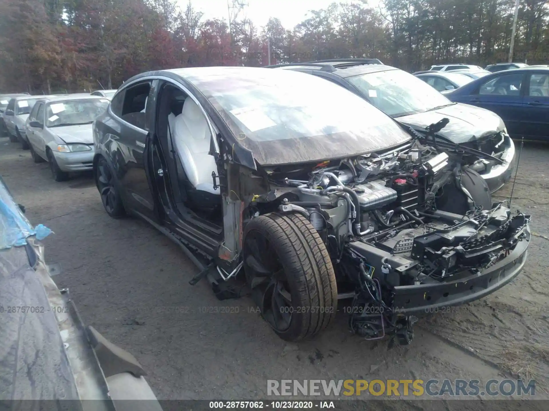 1 Photograph of a damaged car 5YJXCBE27LF231088 TESLA MODEL X 2020