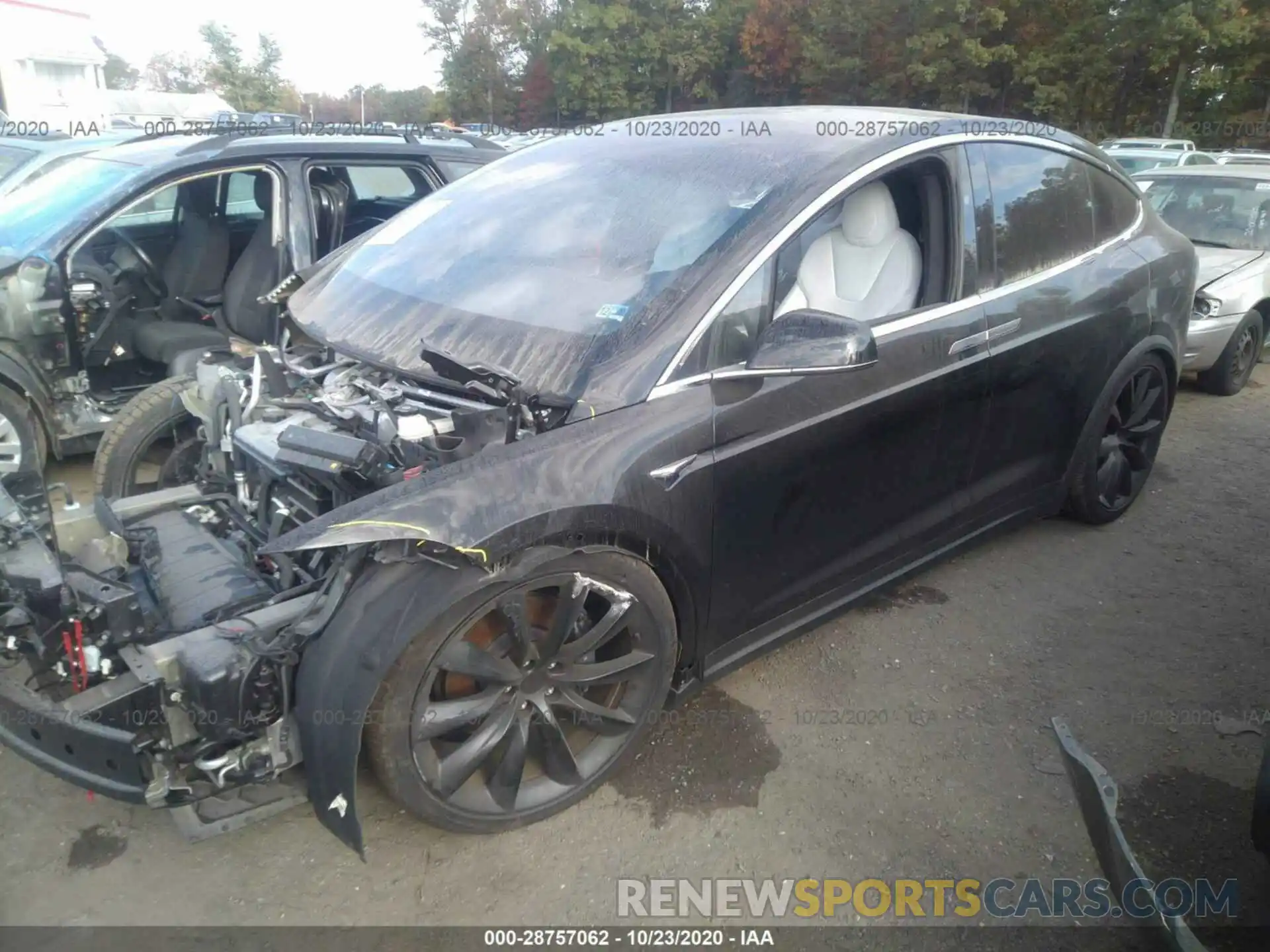 2 Photograph of a damaged car 5YJXCBE27LF231088 TESLA MODEL X 2020