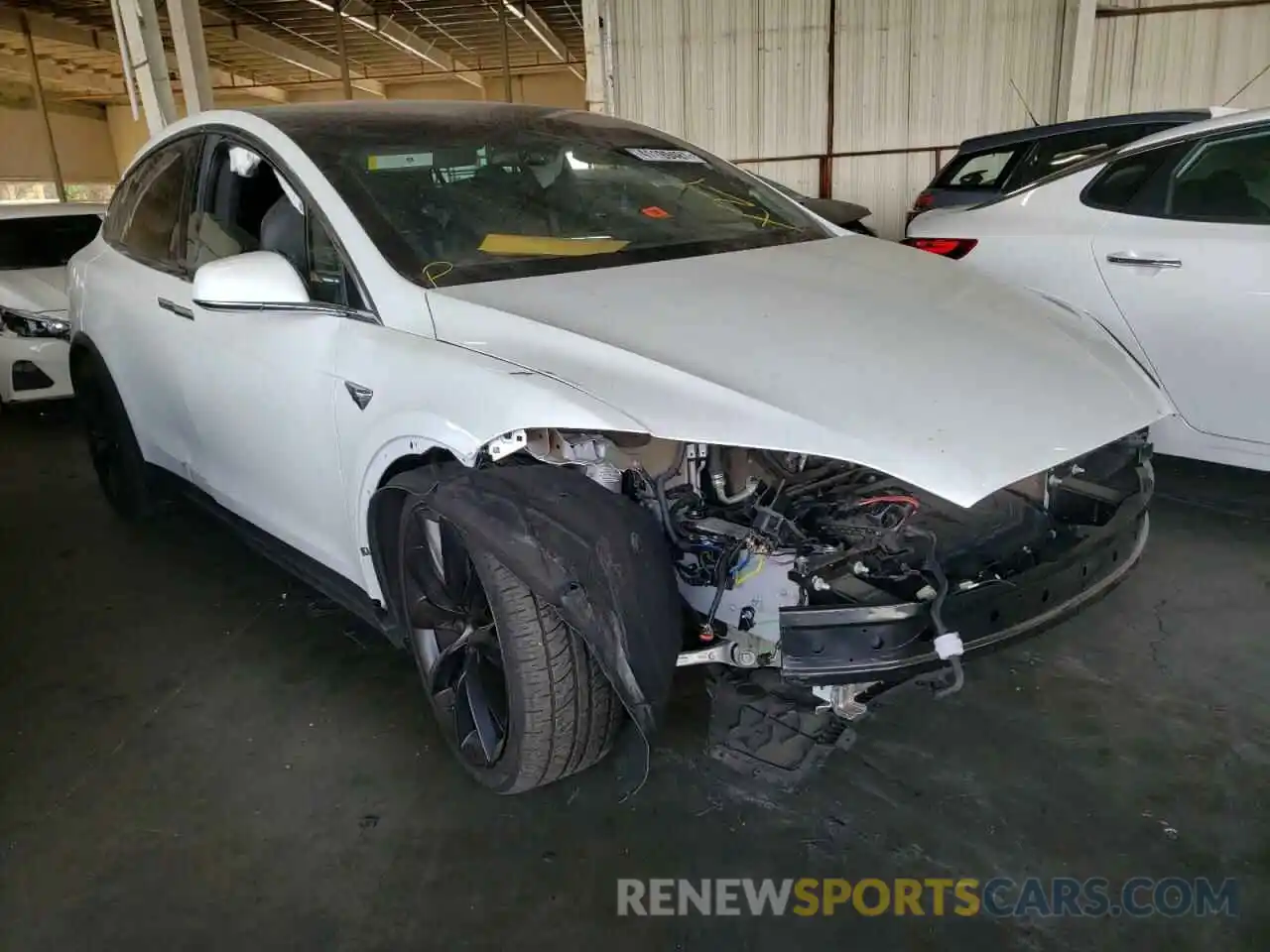 1 Photograph of a damaged car 5YJXCBE27LF282185 TESLA MODEL X 2020