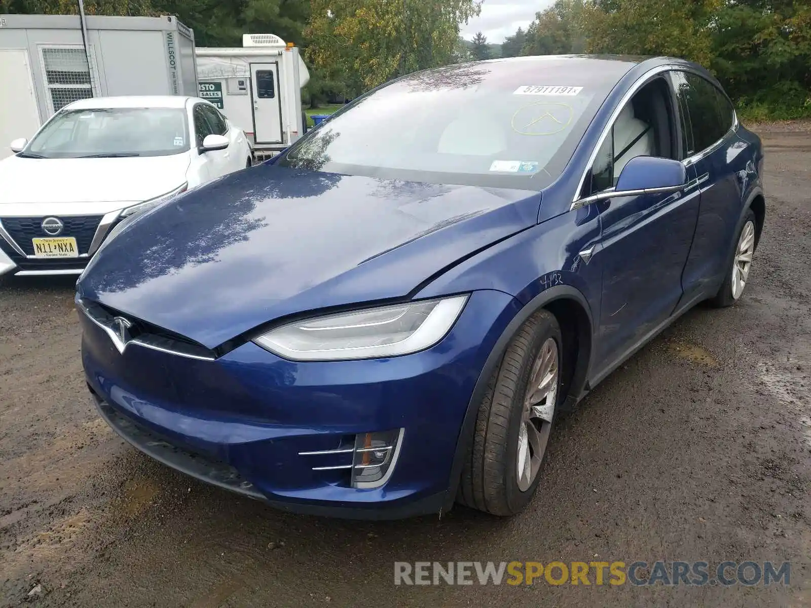 2 Фотография поврежденного автомобиля 5YJXCBE27LF296037 TESLA MODEL X 2020