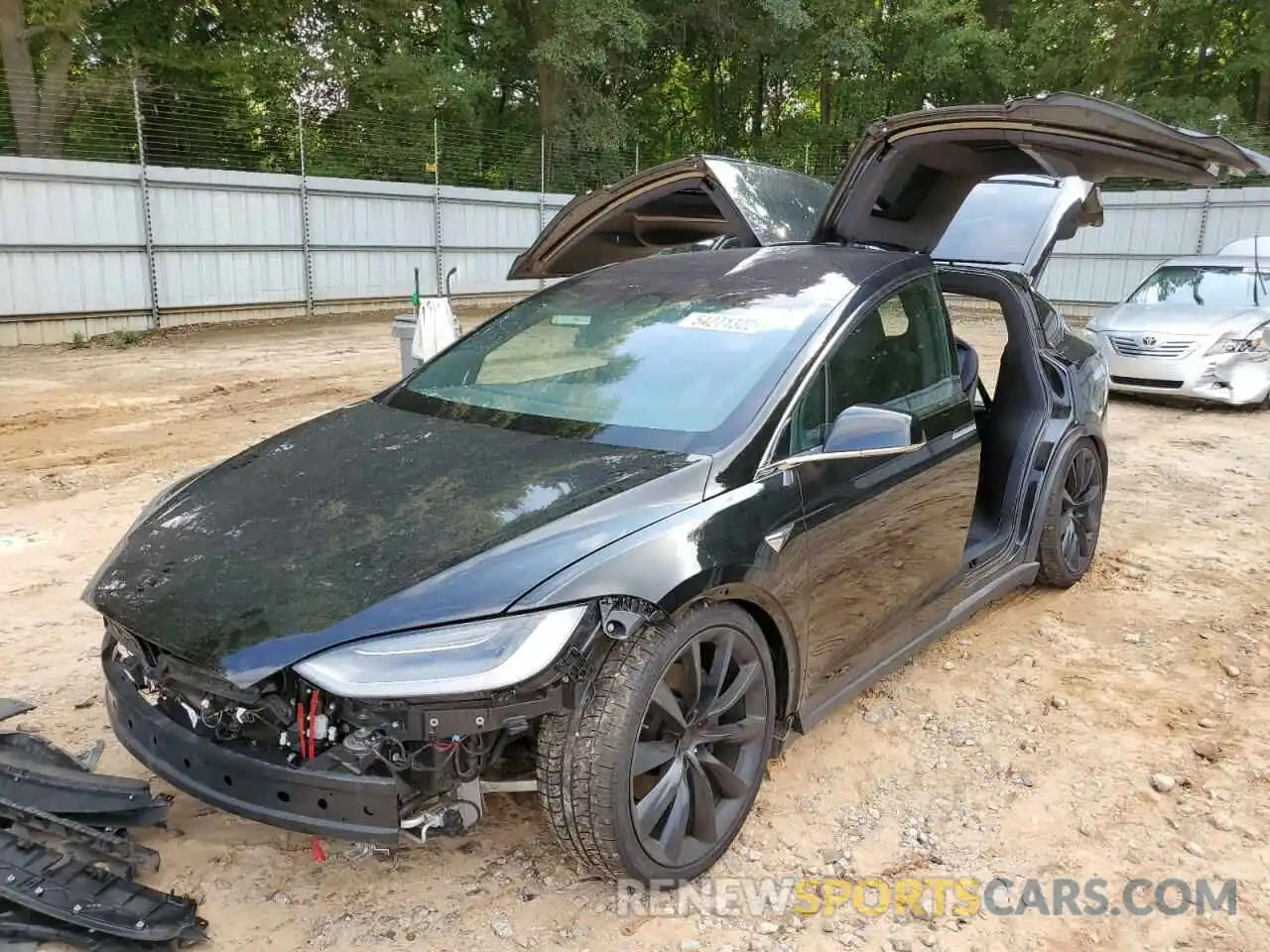 2 Photograph of a damaged car 5YJXCBE28LF223159 TESLA MODEL X 2020