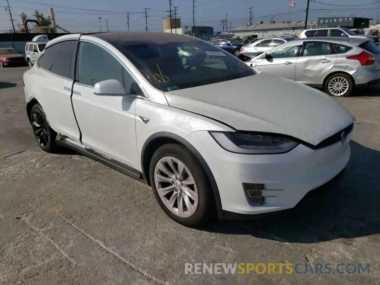 1 Photograph of a damaged car 5YJXCBE28LF235327 TESLA MODEL X 2020