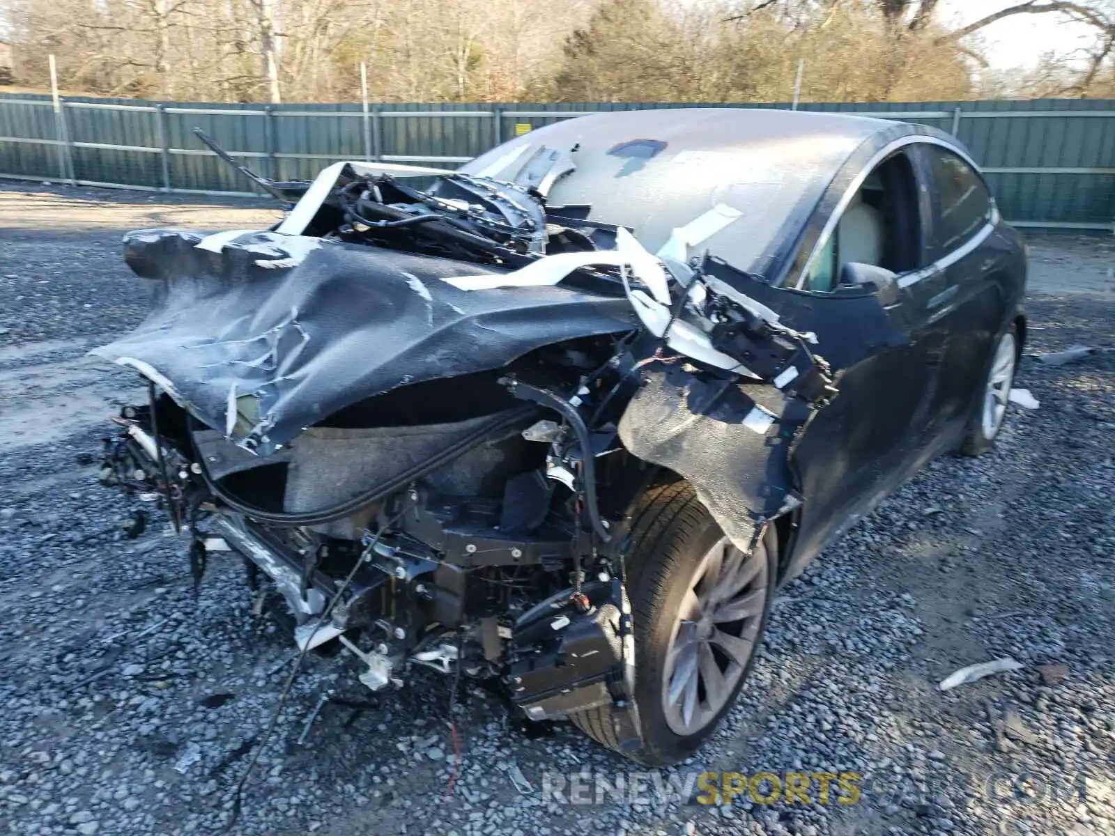2 Photograph of a damaged car 5YJXCBE28LF301889 TESLA MODEL X 2020